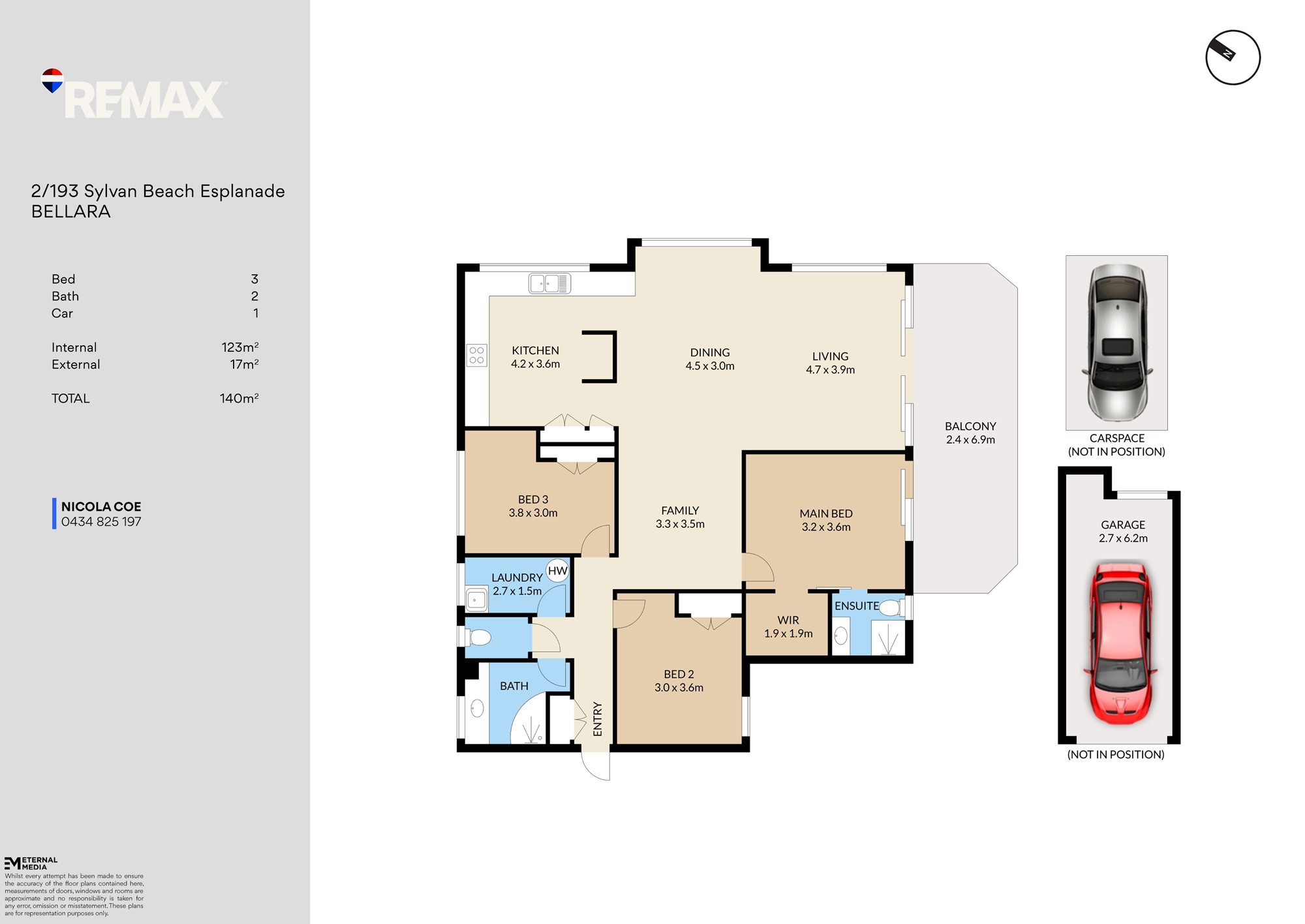 3-bedroom unit at 2 193 SYLVAN BEACH ESPLANADE, BELLARA QLD 4507, Moreton Bay, Queensland