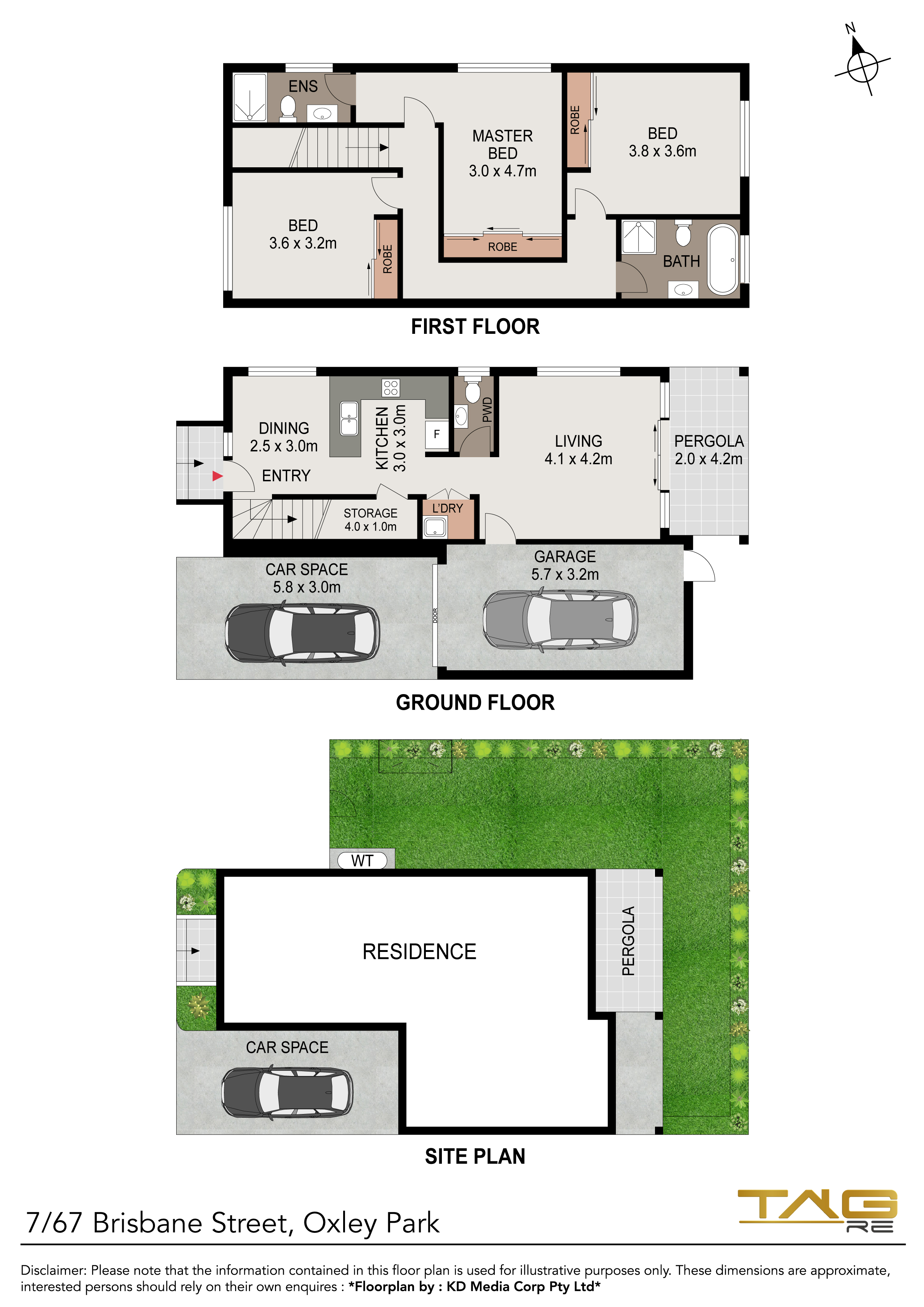 3-bedroom unit at 7 67-69 BRISBANE STREET, OXLEY PARK NSW 2760, Penrith, New South Wales