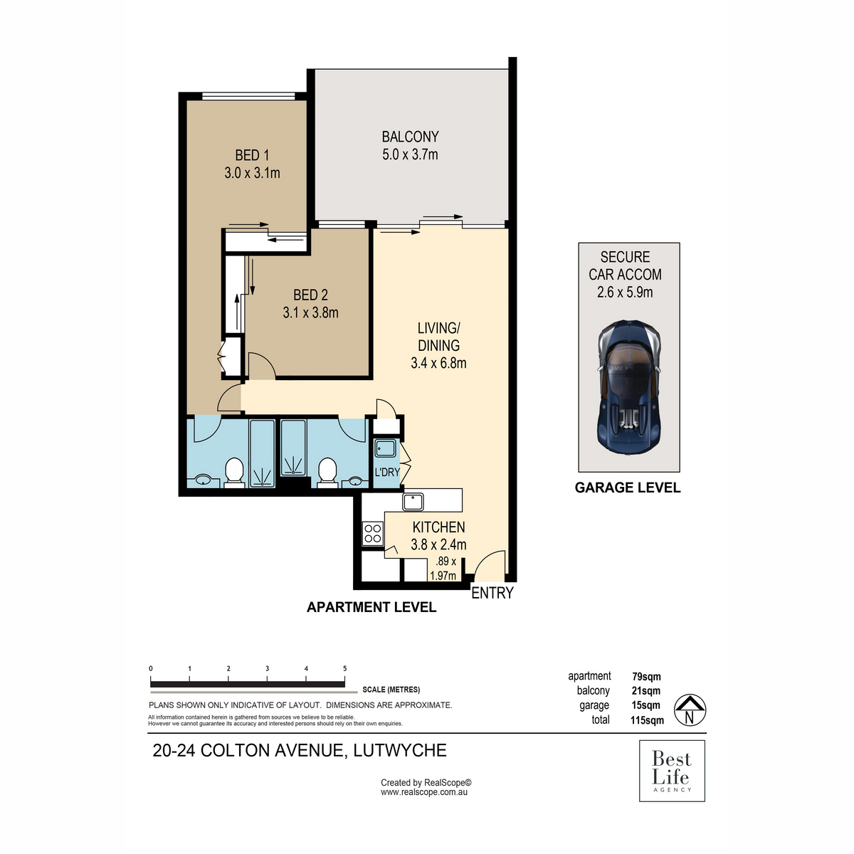 2-bedroom unit at UNIT 20 20-24 COLTON AVENUE, Lutwyche QLD 4030, Brisbane, Queensland