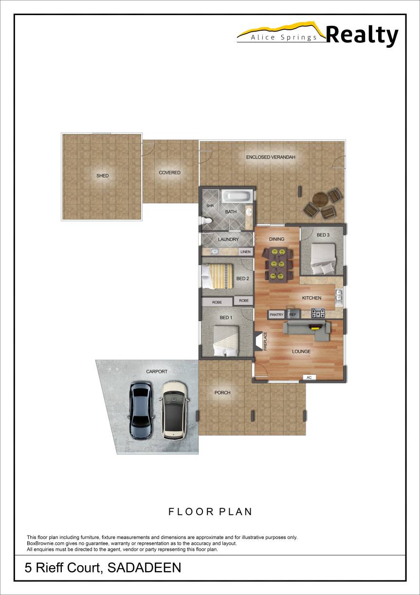 3-bedroom house at 5 Rieff Court, Sadadeen, NT 0870, Alice Springs, Northern Territory