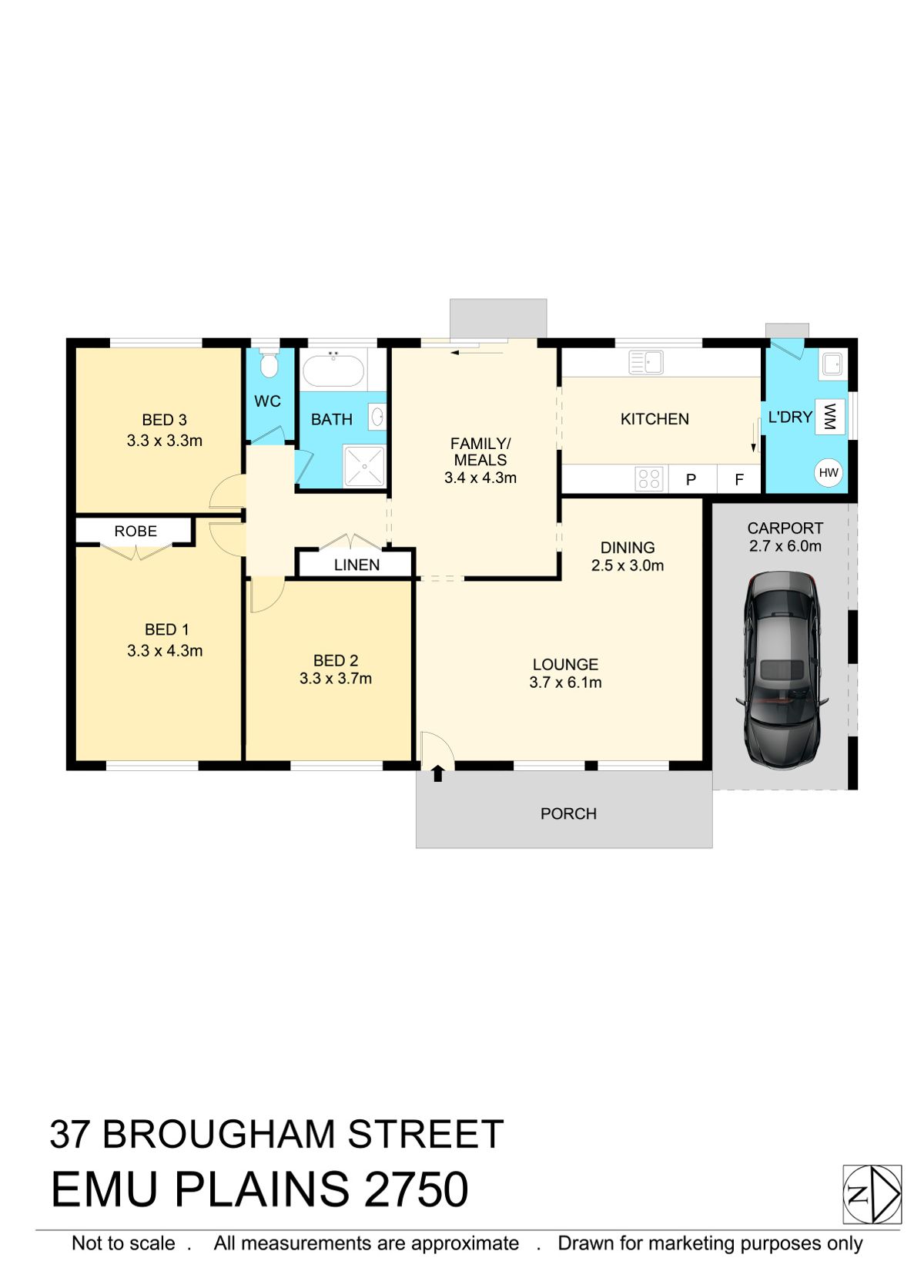 3-bedroom house at 37 Brougham Street, Emu Plains, Nsw, 2750, Penrith, New South Wales