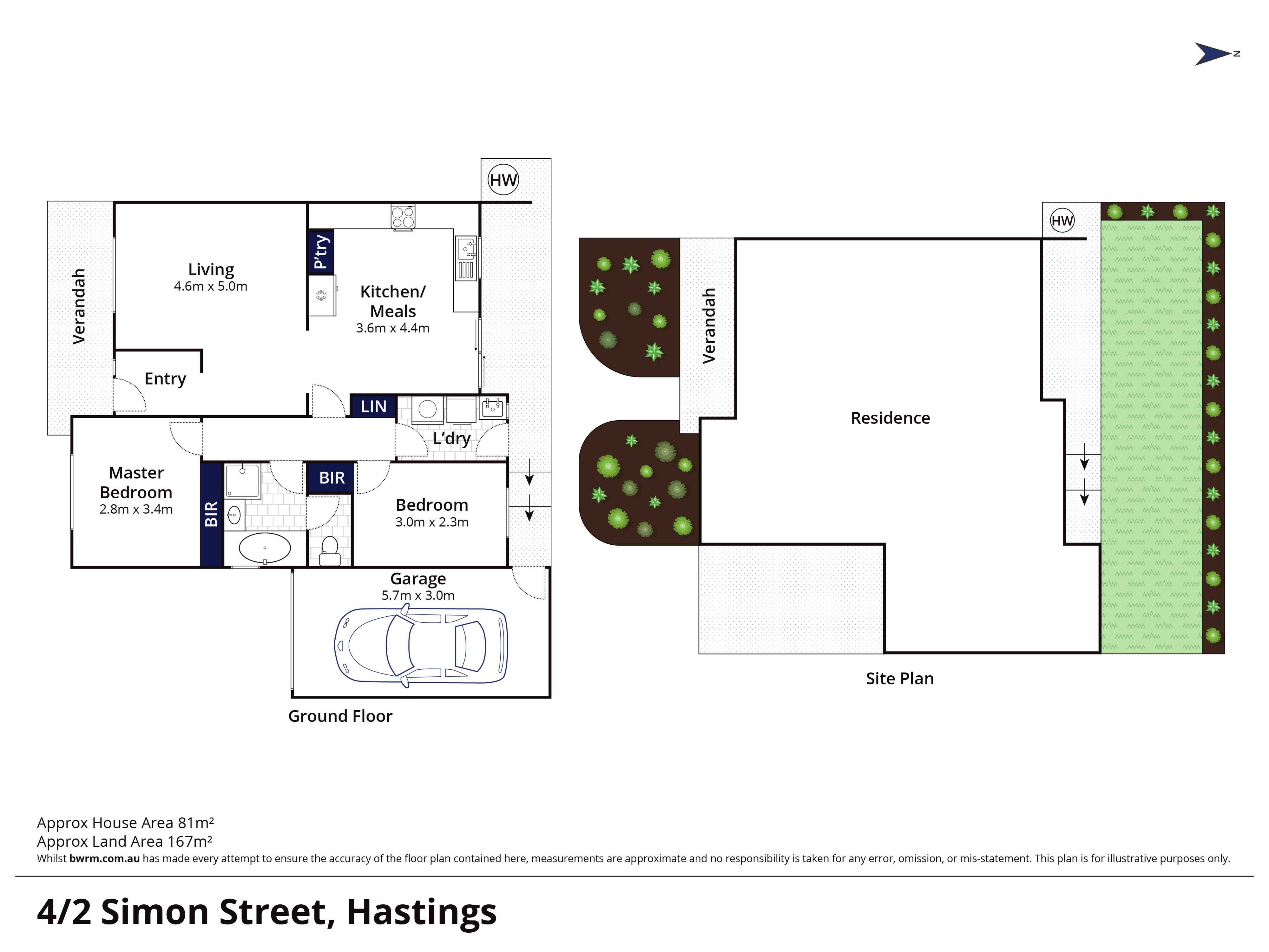 2-bedroom unit at 4 2 SIMON STREET, HASTINGS VIC 3915, Mornington Peninsula, Victoria