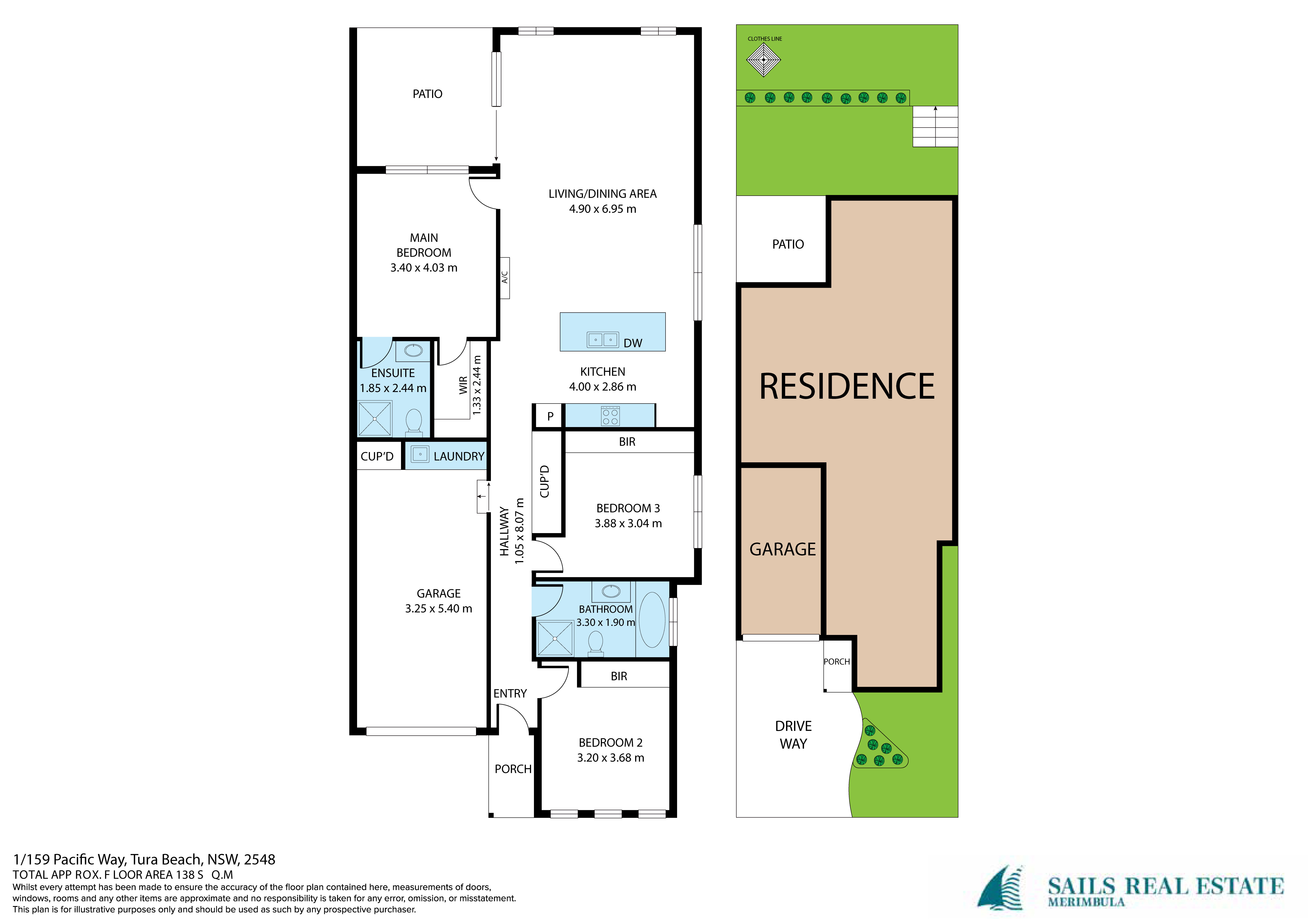 3-bedroom unit at 159 Pacific Way, Tura Beach, NSW 2548, Bega Valley, New South Wales