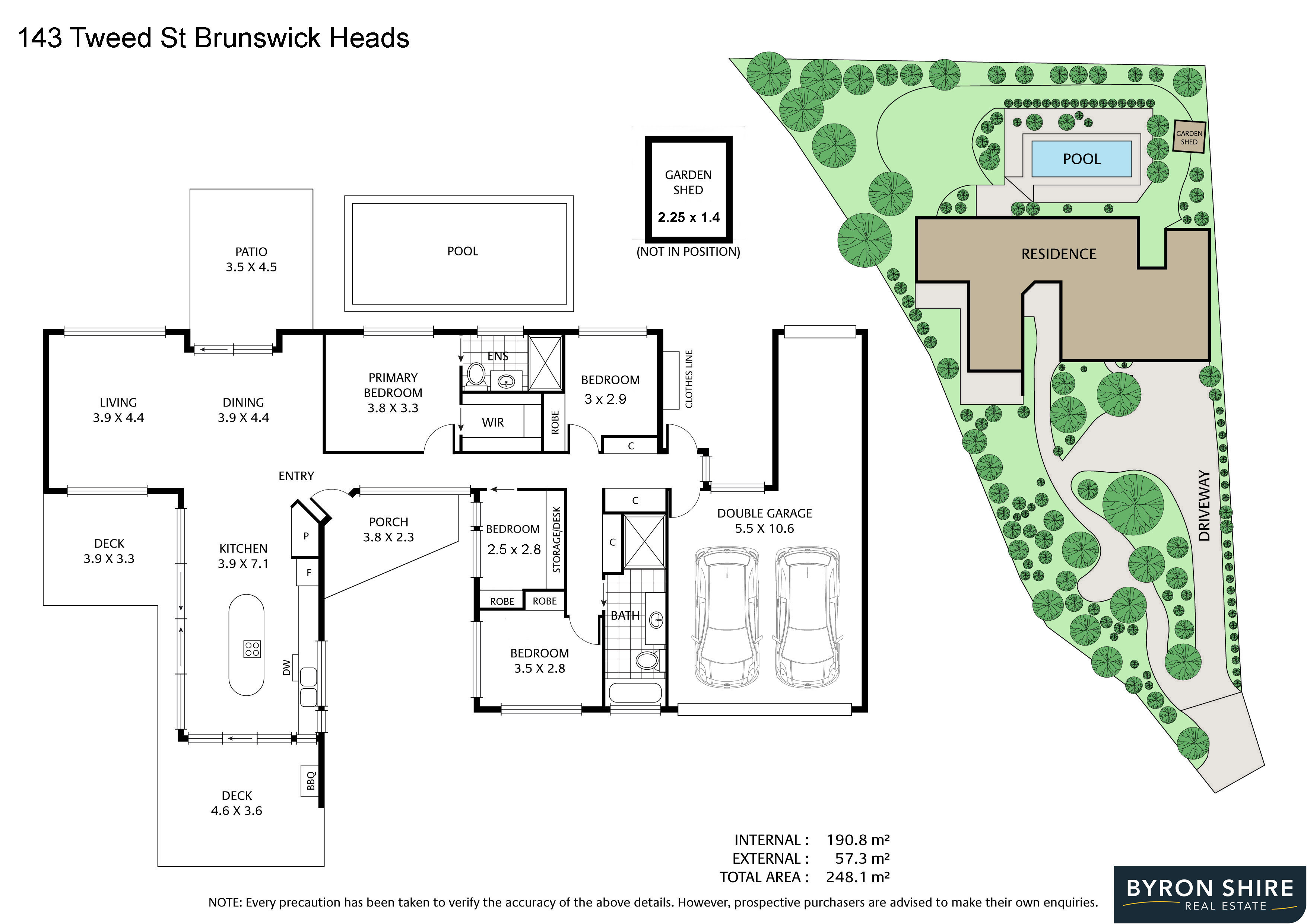 4-bedroom house at 143 Tweed Street, Brunswick Heads, NSW 2483, Byron, New South Wales