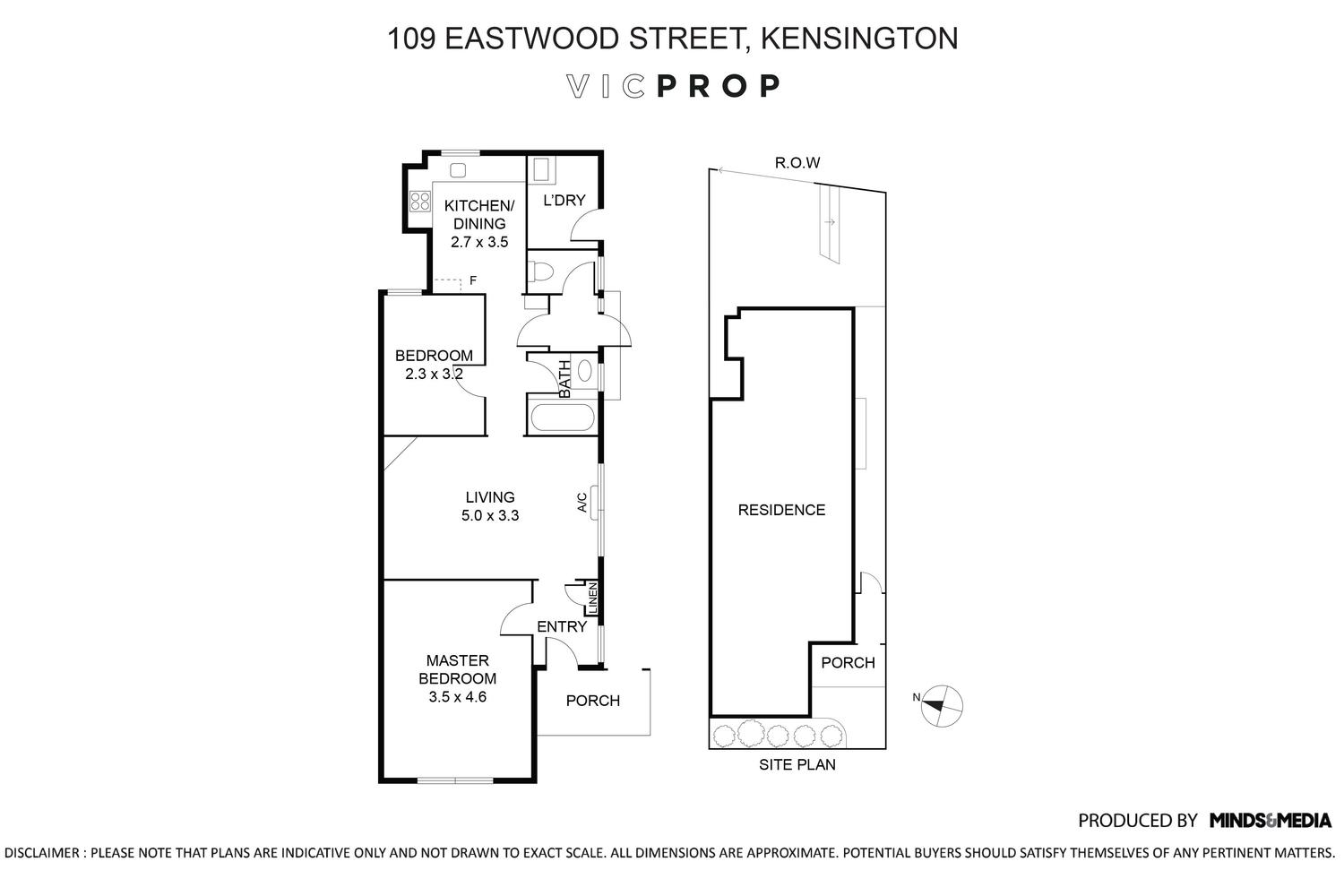 2-bedroom house at 109 EASTWOOD STREET, Kensington VIC 3031, Melbourne, Victoria
