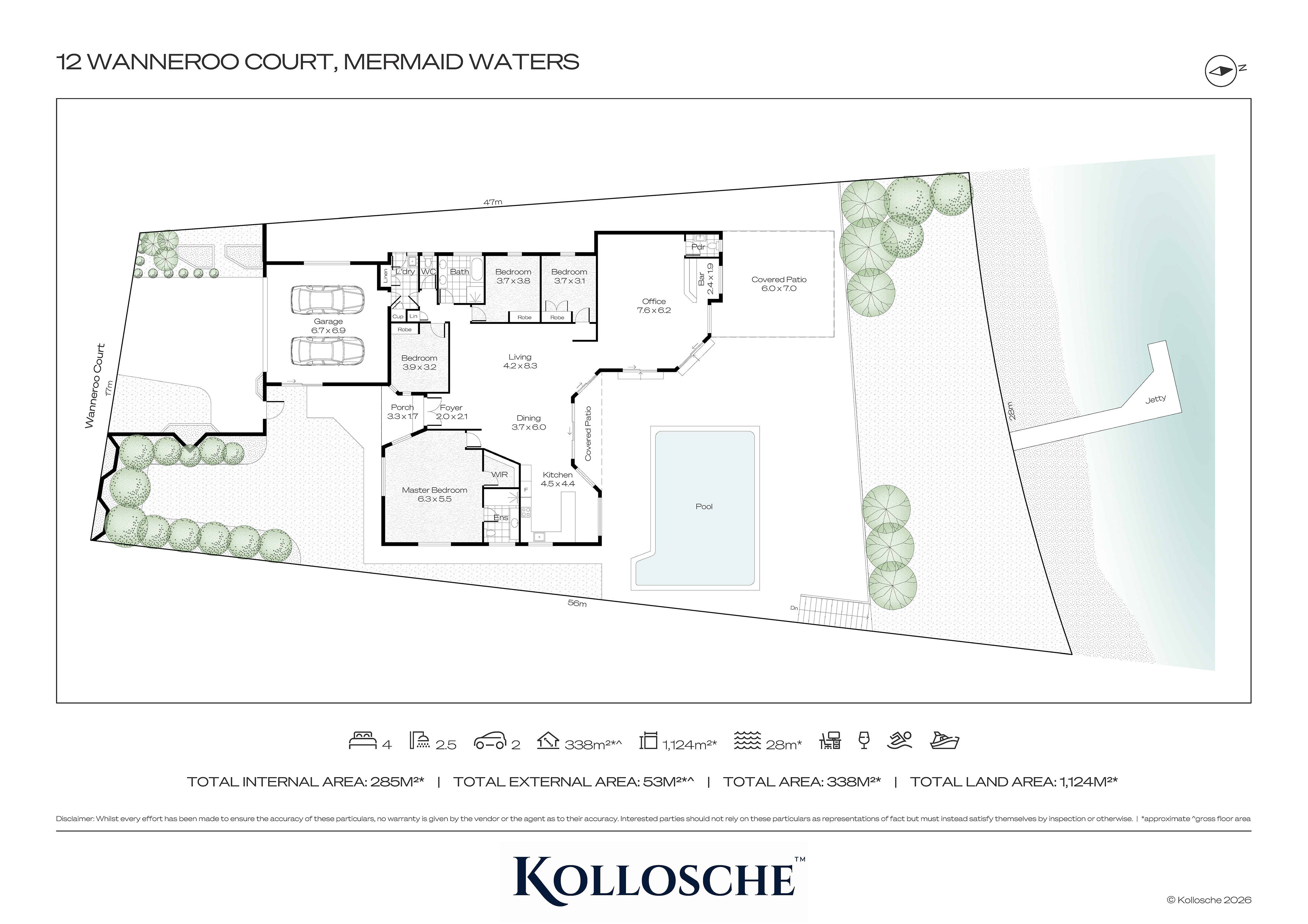 4-bedroom house at 12 WANNEROO COURT, Mermaid Waters QLD 4218, Gold Coast, Queensland