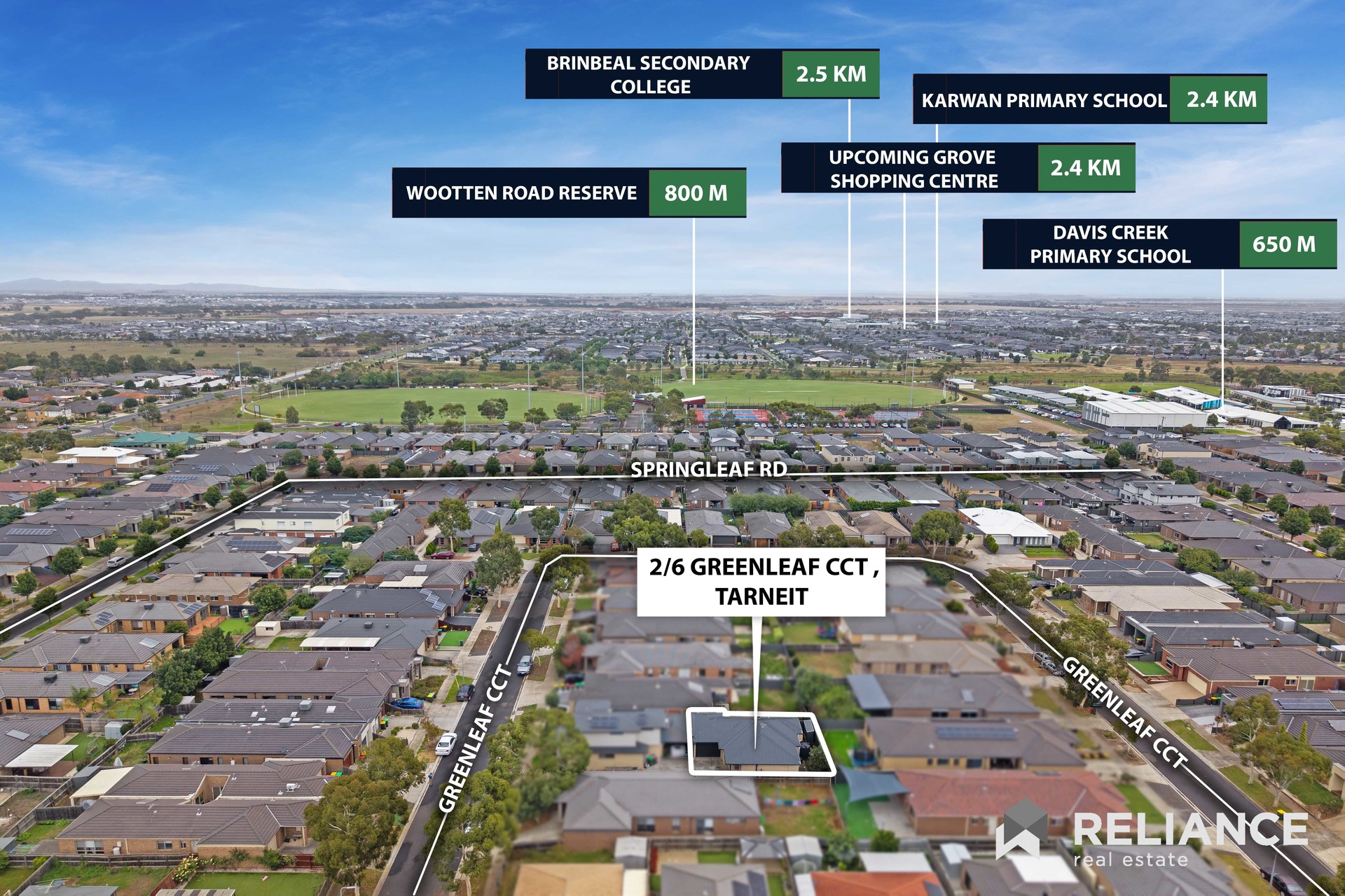 2-bedroom unit at 2 6 GREENLEAF CIRCUIT, TARNEIT VIC 3029, Wyndham, Victoria
