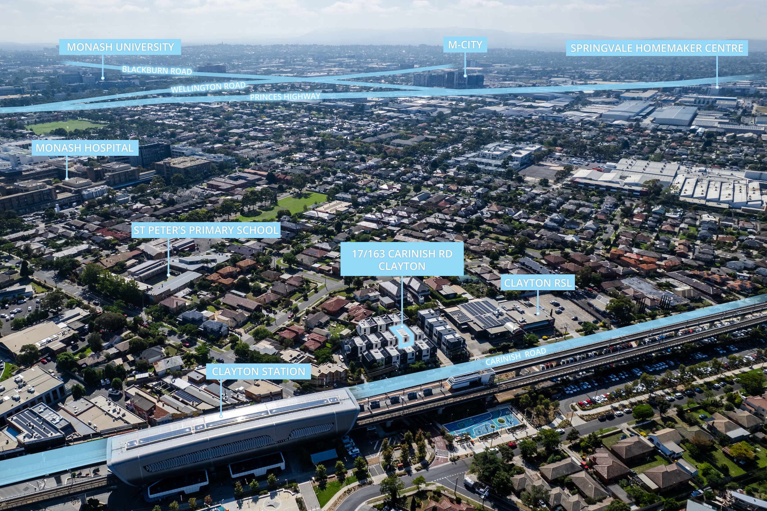 3-bedroom unit at 17 163 CARINISH ROAD, CLAYTON VIC 3168, Monash, Victoria