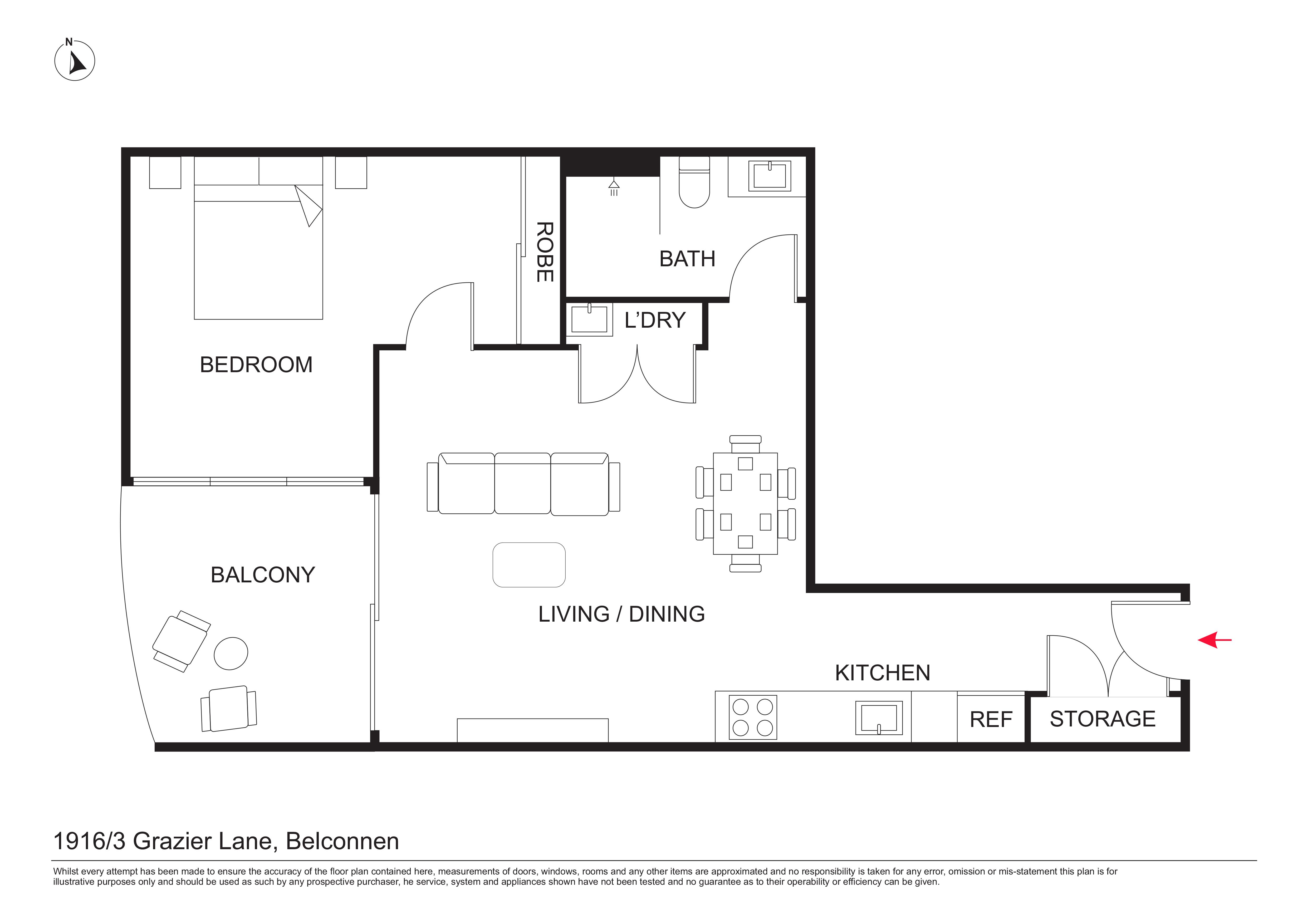 1-bedroom unit at 1916/3 Grazier Lane, Belconnen, ACT 2617, Unincorporated Act, Australian Capital Territory