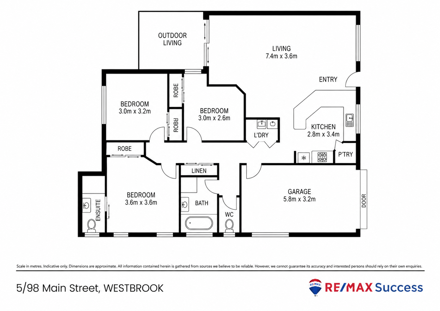 3-bedroom unit at 5 98 MAIN STREET, WESTBROOK QLD 4350, Toowoomba, Queensland