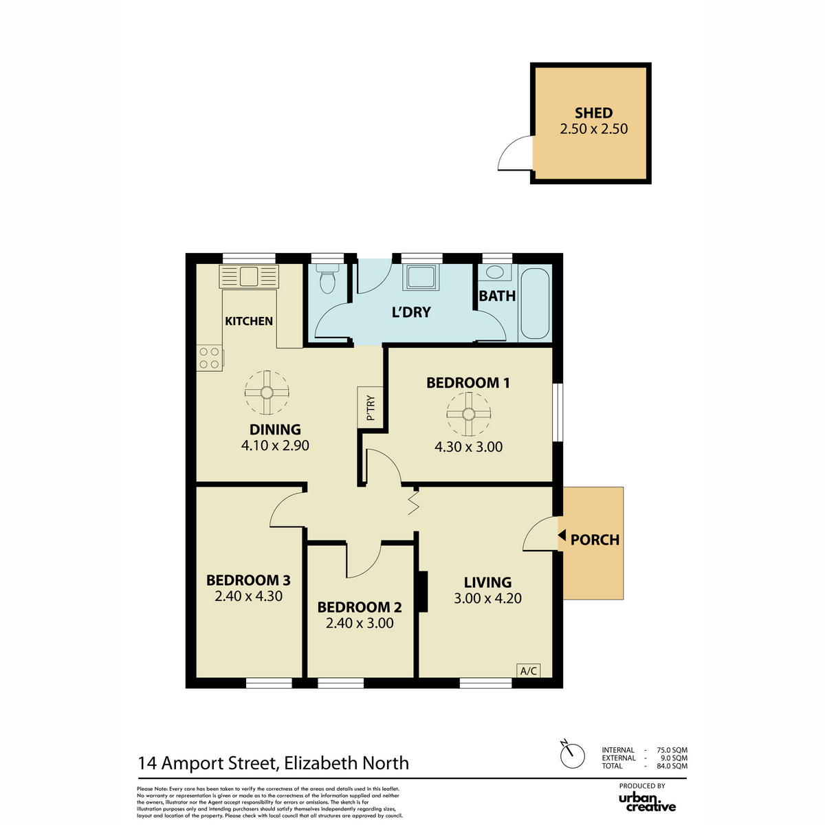 3-bedroom house at 14 Amport Street, Elizabeth North, SA 5113, Playford, South Australia