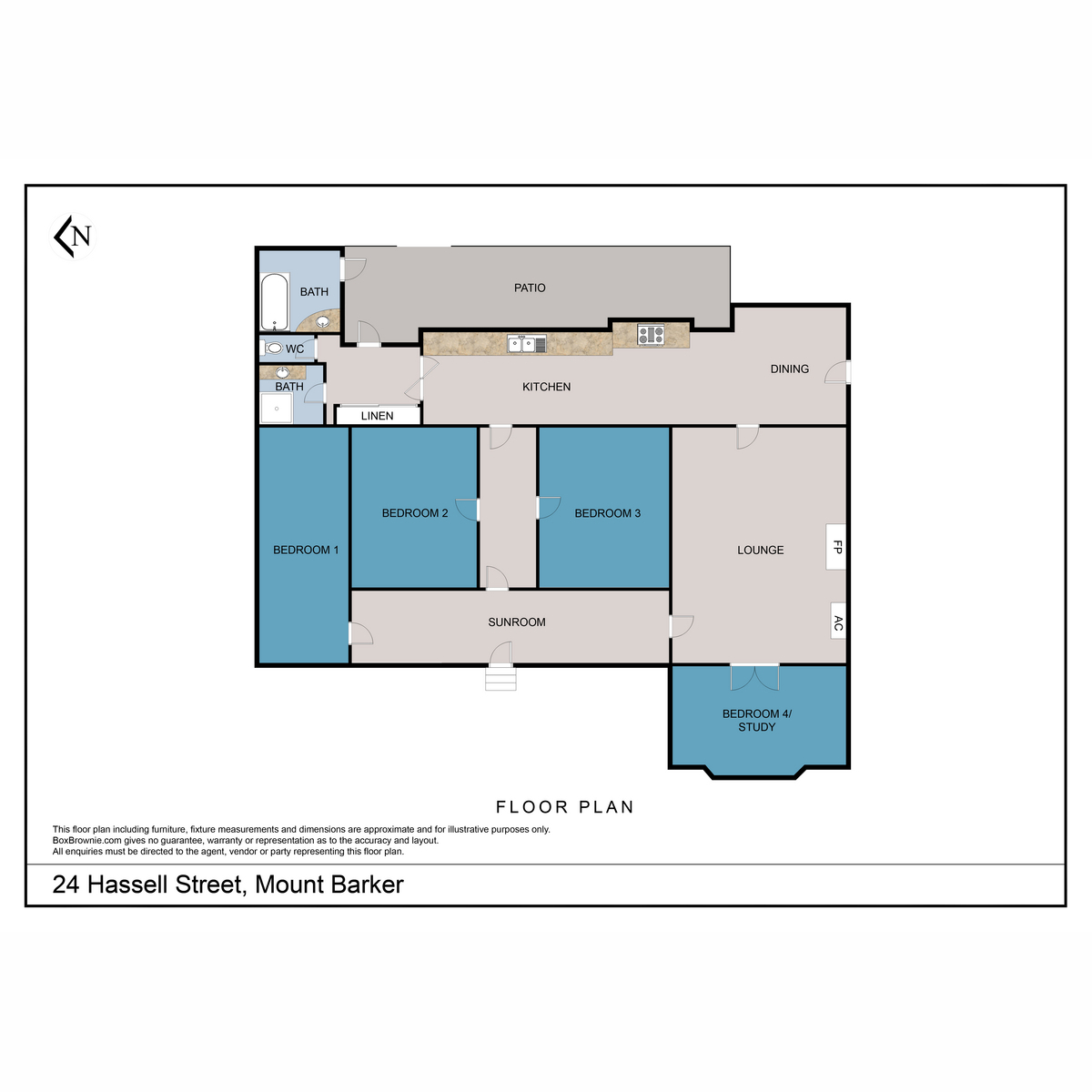 3-bedroom house at 24 HASSELL STREET, Mount Barker WA 6324, Plantagenet, Western Australia