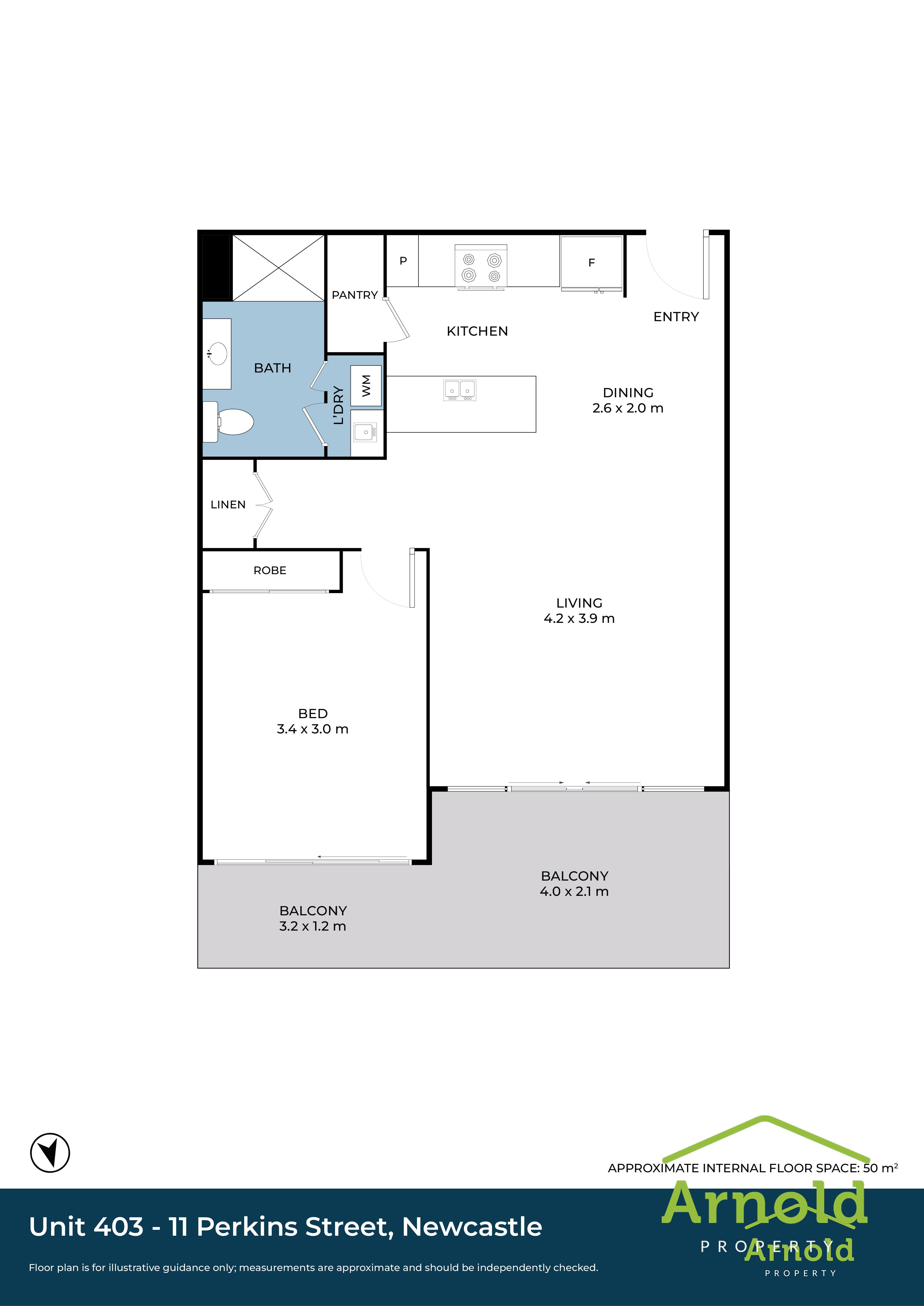 1-bedroom unit at 403/11 Perkins Street, Newcastle, NSW 2300, Newcastle, New South Wales