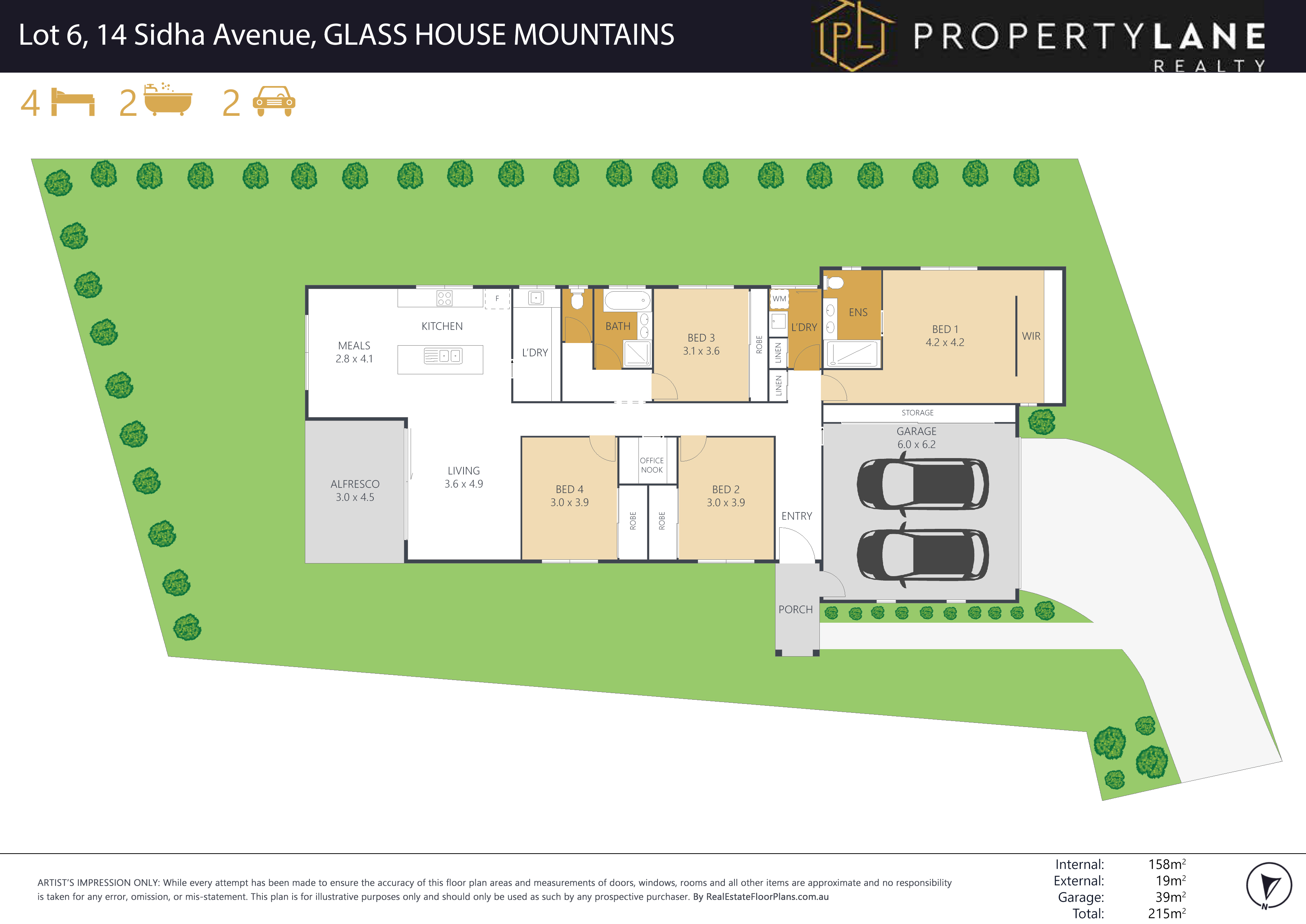 4-bedroom house at 14 Sidha Avenue, Glass House Mountains, QLD 4518, Sunshine Coast, Queensland
