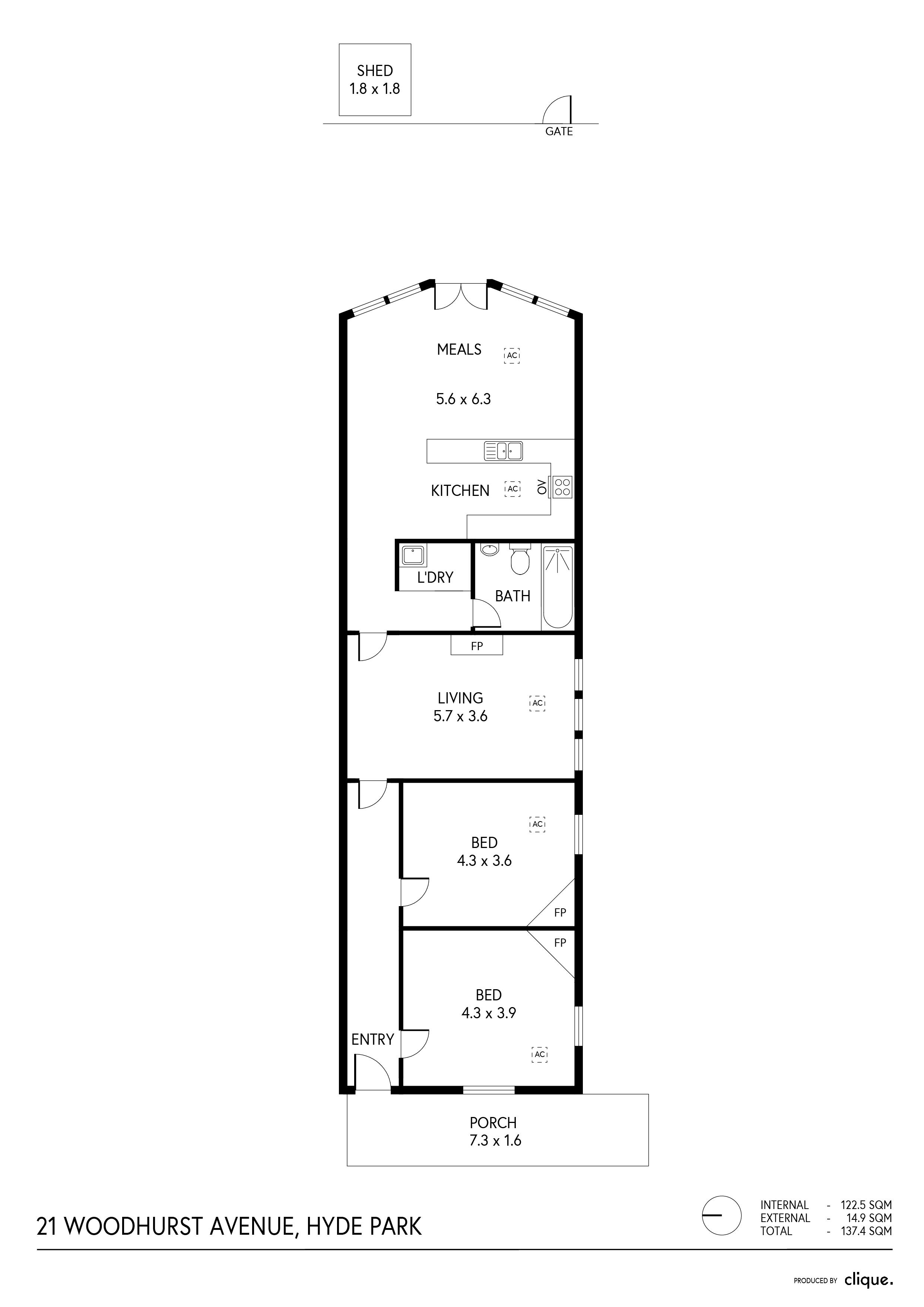 2-bedroom house at 21 Woodhurst Avenue, Hyde Park, Sa, 5061, Unley, South Australia