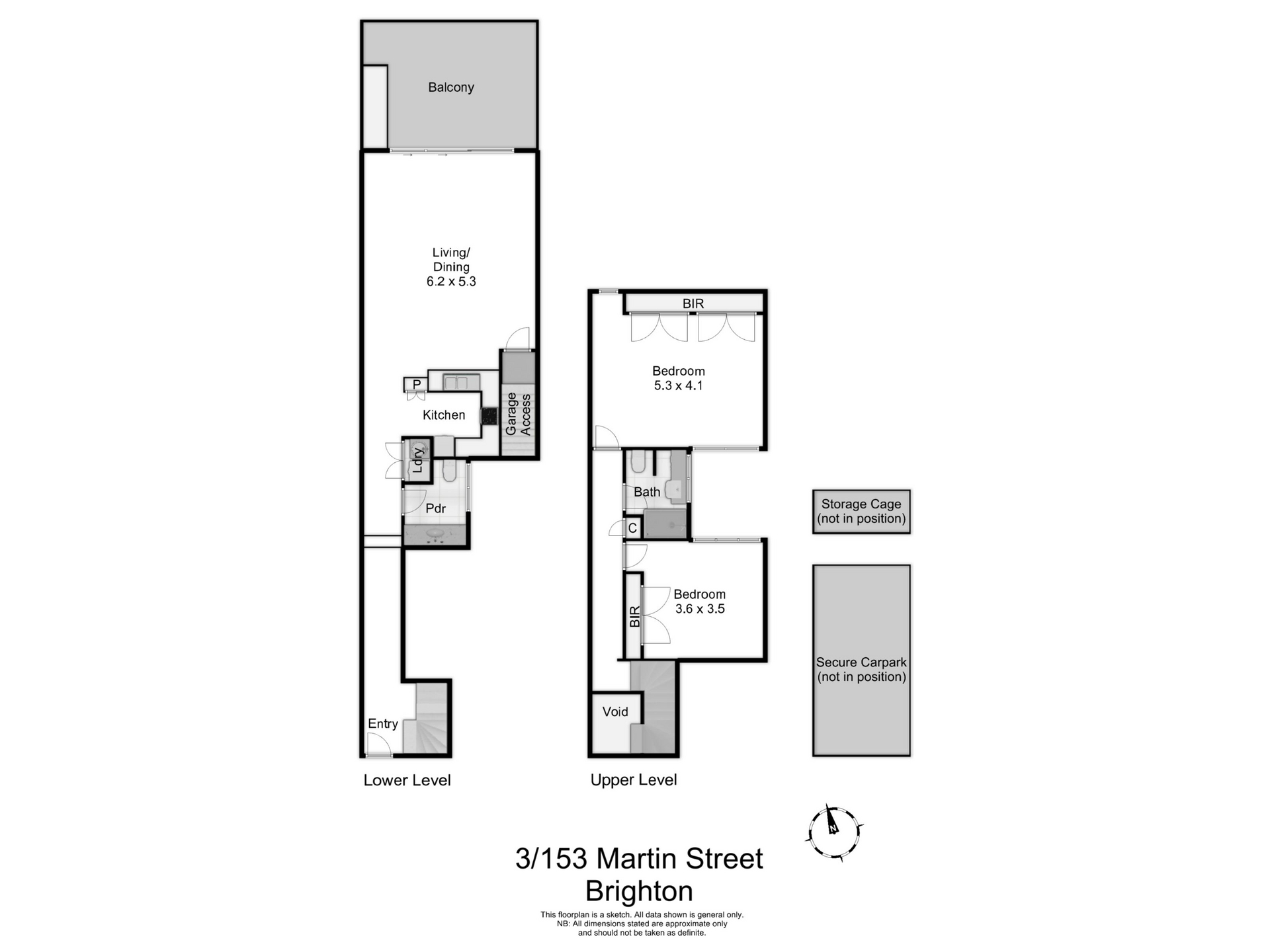 2-bedroom unit at 3/153 Martin Street, Brighton, VIC 3186, Bayside (Vic.), Victoria