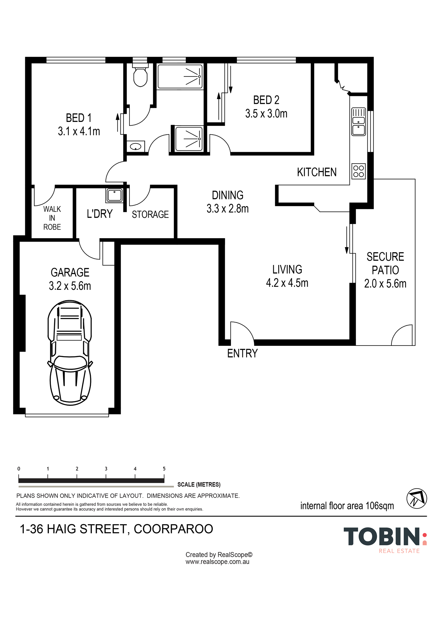 2-bedroom unit at 1 36 HAIG STREET, COORPAROO QLD 4151, Brisbane, Queensland