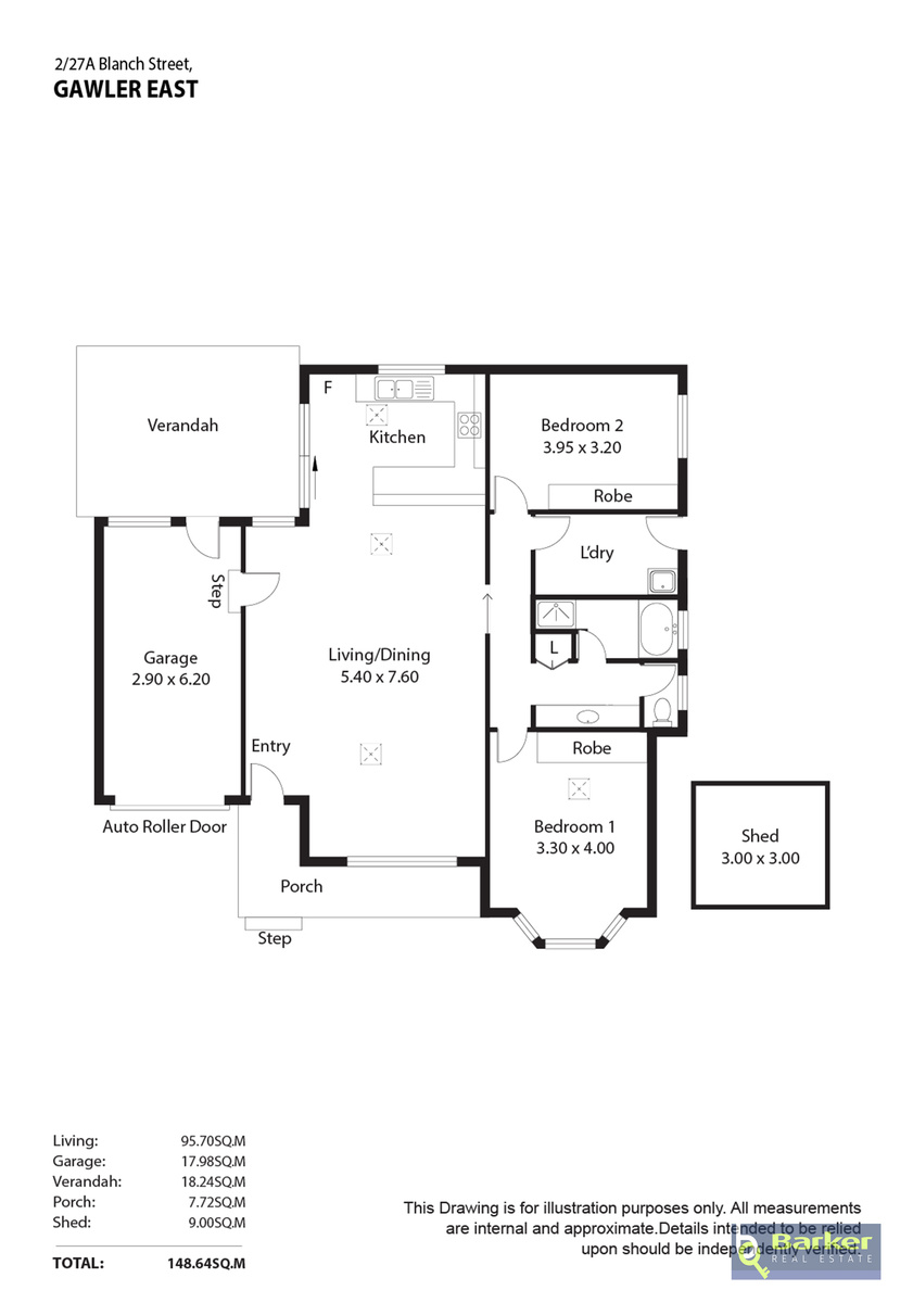 2-bedroom unit at Unit 2/27A Blanch Street, Gawler East, Sa, 5118, Gawler, South Australia