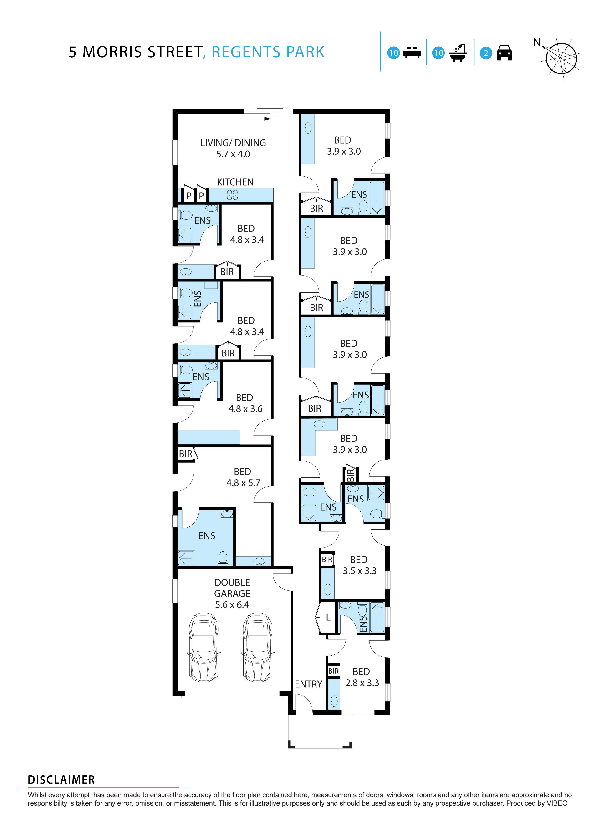 10-bedroom house at 5 Morris Street, Regents Park, NSW 2143, Cumberland, New South Wales