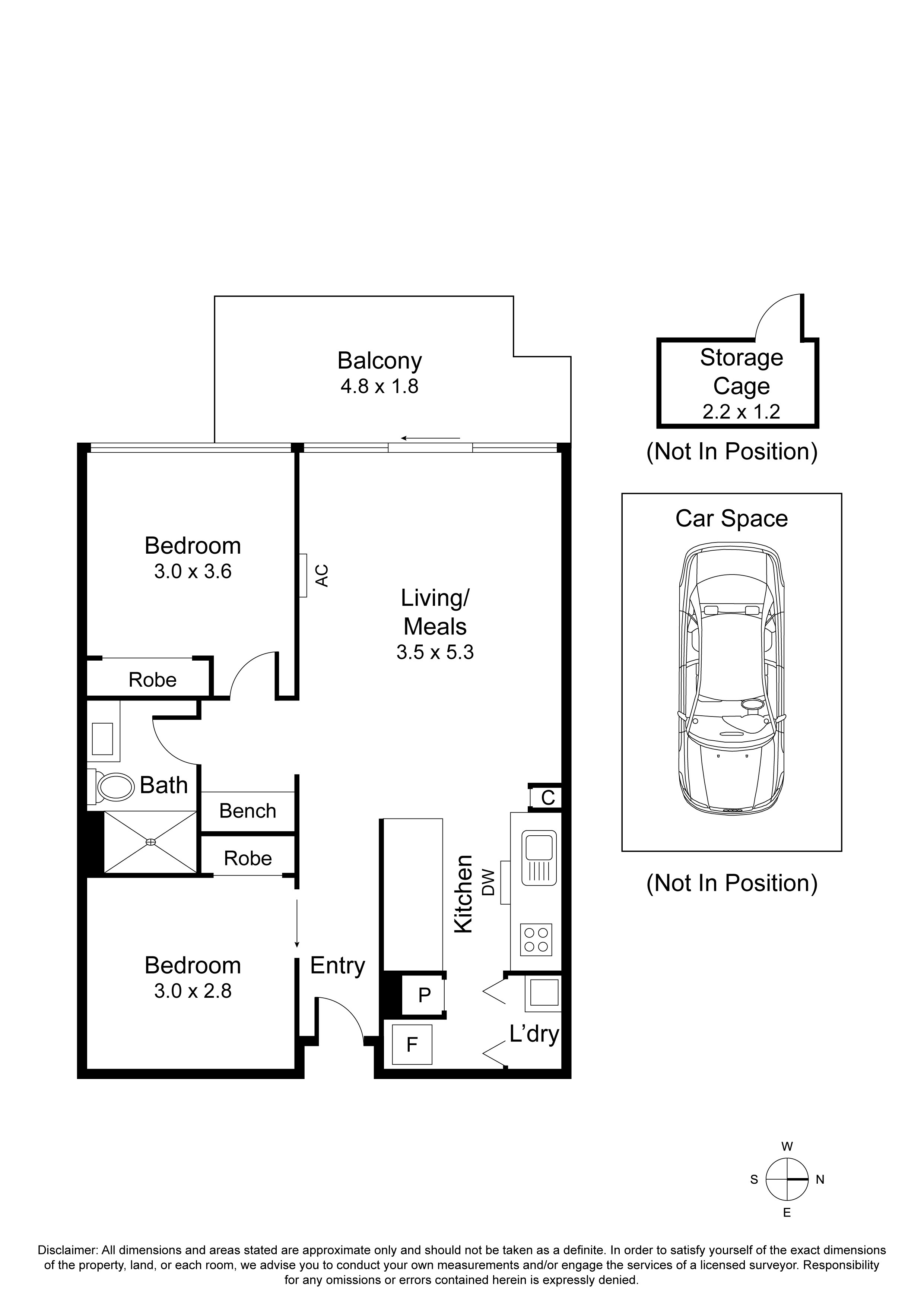 2-bedroom unit at 225/380 Bay Street, Brighton, VIC 3186, , Victoria