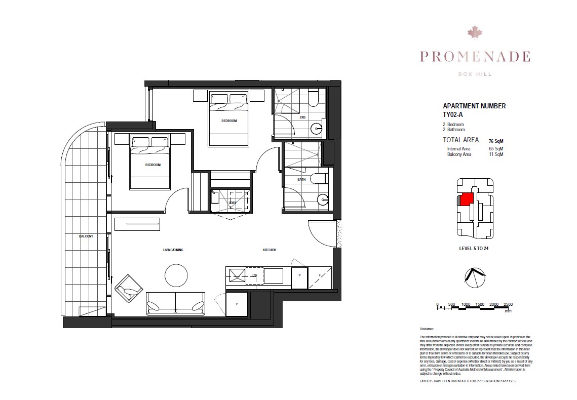 2-bedroom unit at 1907/36 Prospect Street, Box Hill, VIC 3128, Whitehorse, Victoria