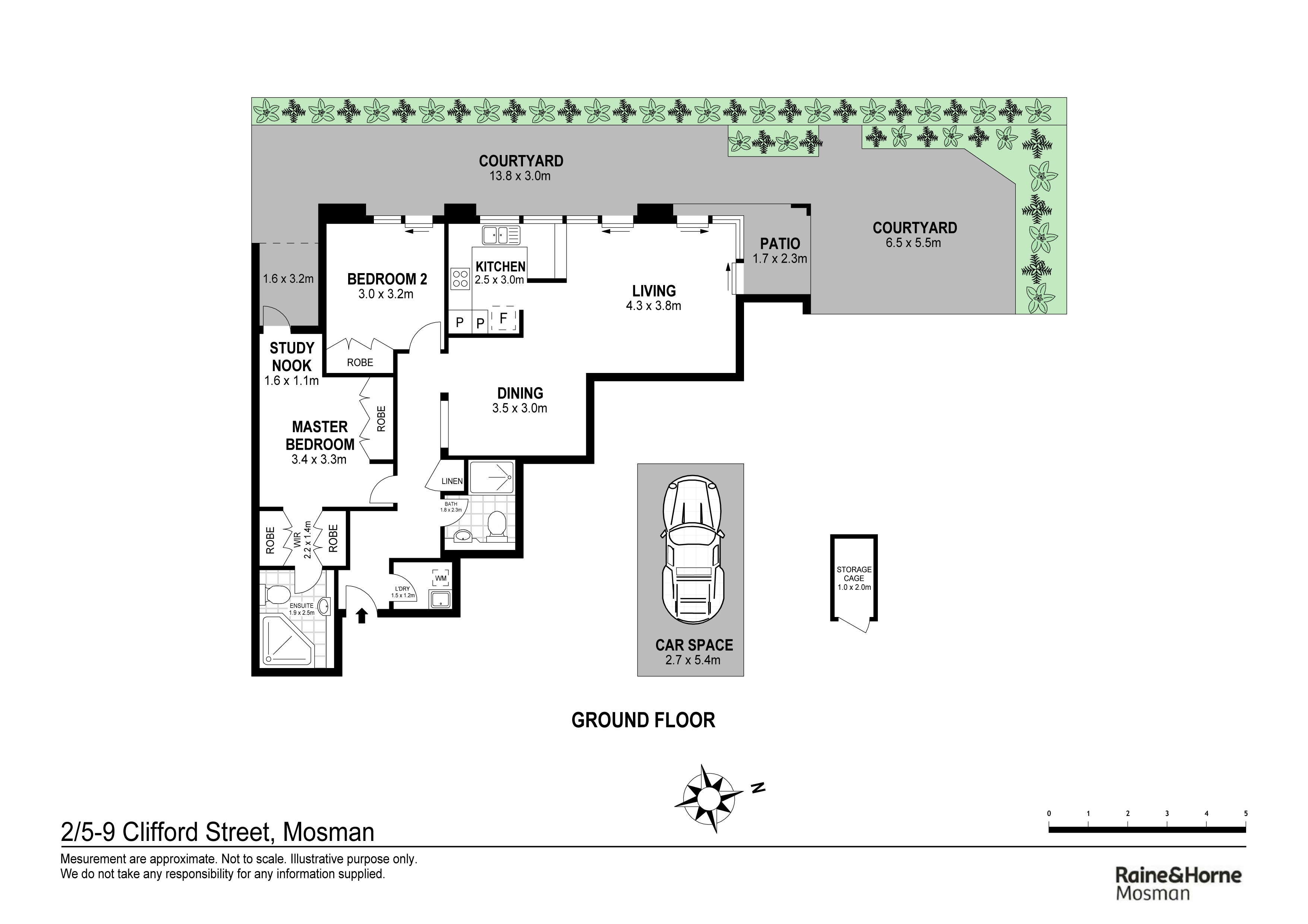 2-bedroom unit at 2/5-9 Clifford Street, Mosman, NSW 2088, Mosman, New South Wales