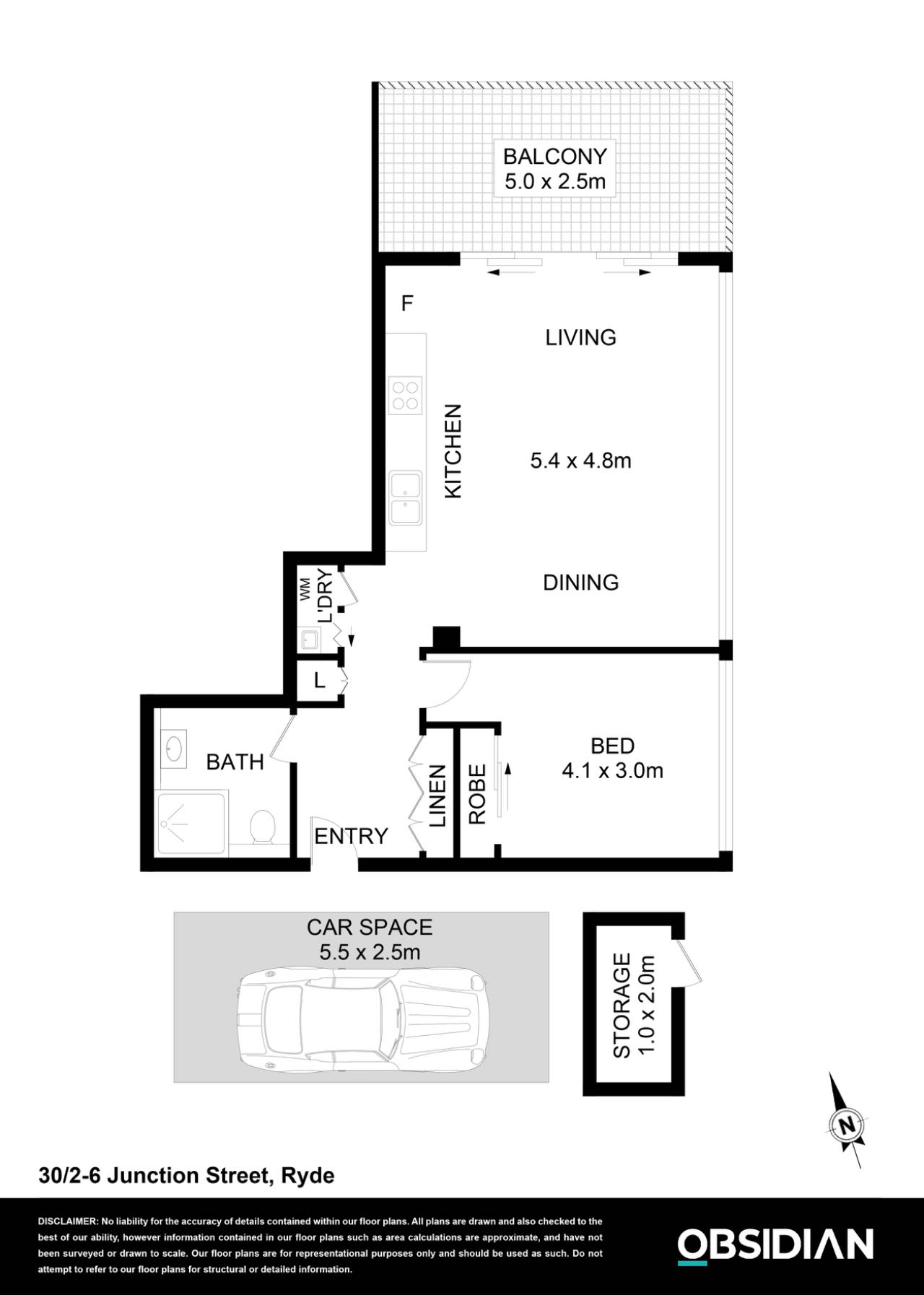 1-bedroom unit at 30/2 Junction Street, Ryde, Nsw, 2112, Ryde, New South Wales