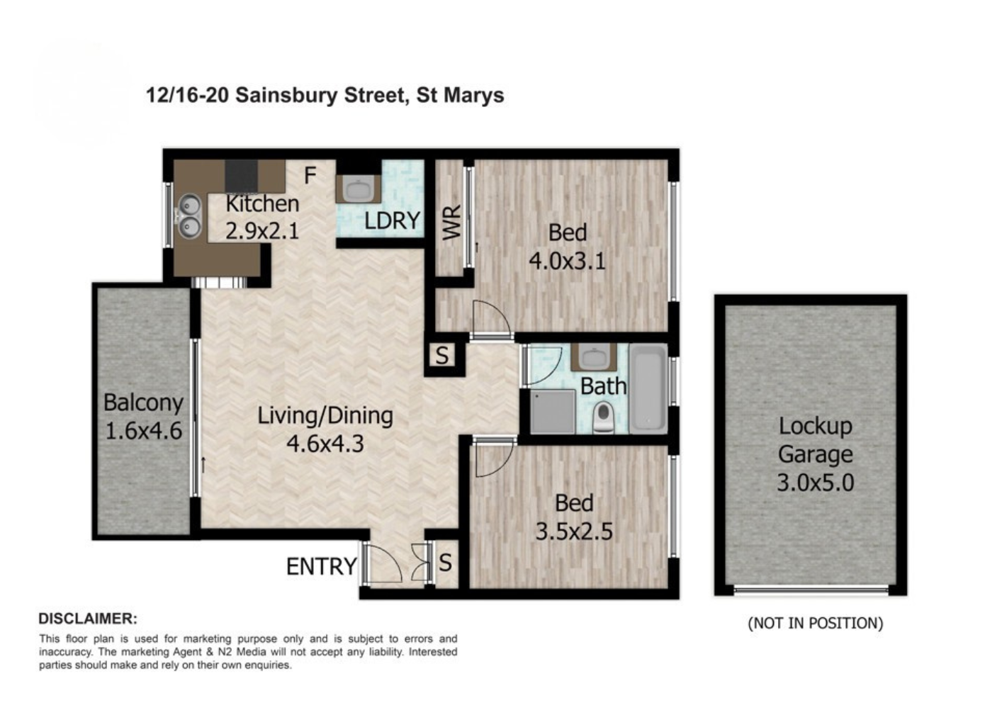 2-bedroom unit at 12/16-20 Sainsbury Street, St Marys, NSW 2760, Penrith, New South Wales