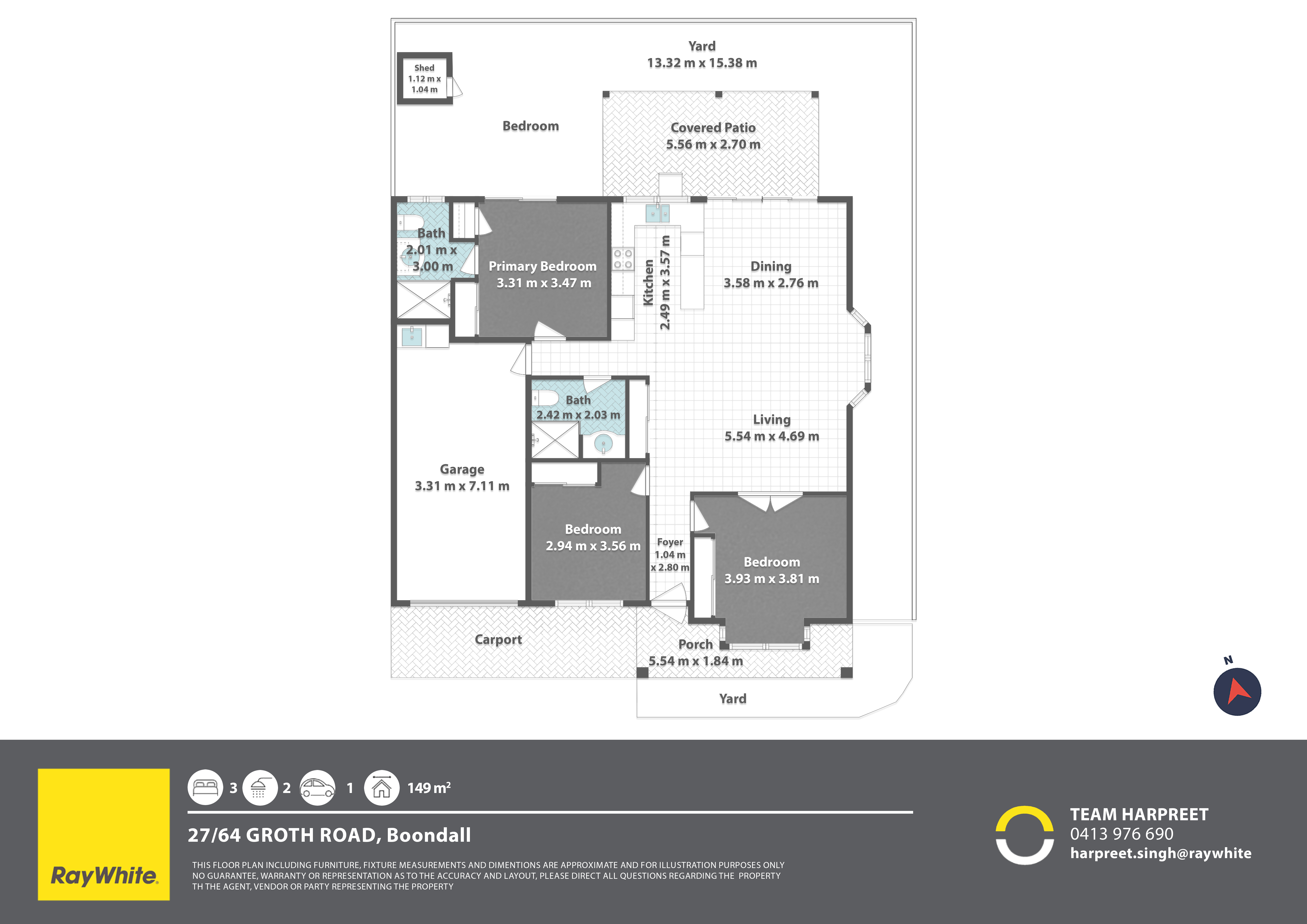 3-bedroom unit at 27 64 GROTH ROAD, BOONDALL QLD 4034, Brisbane, Queensland