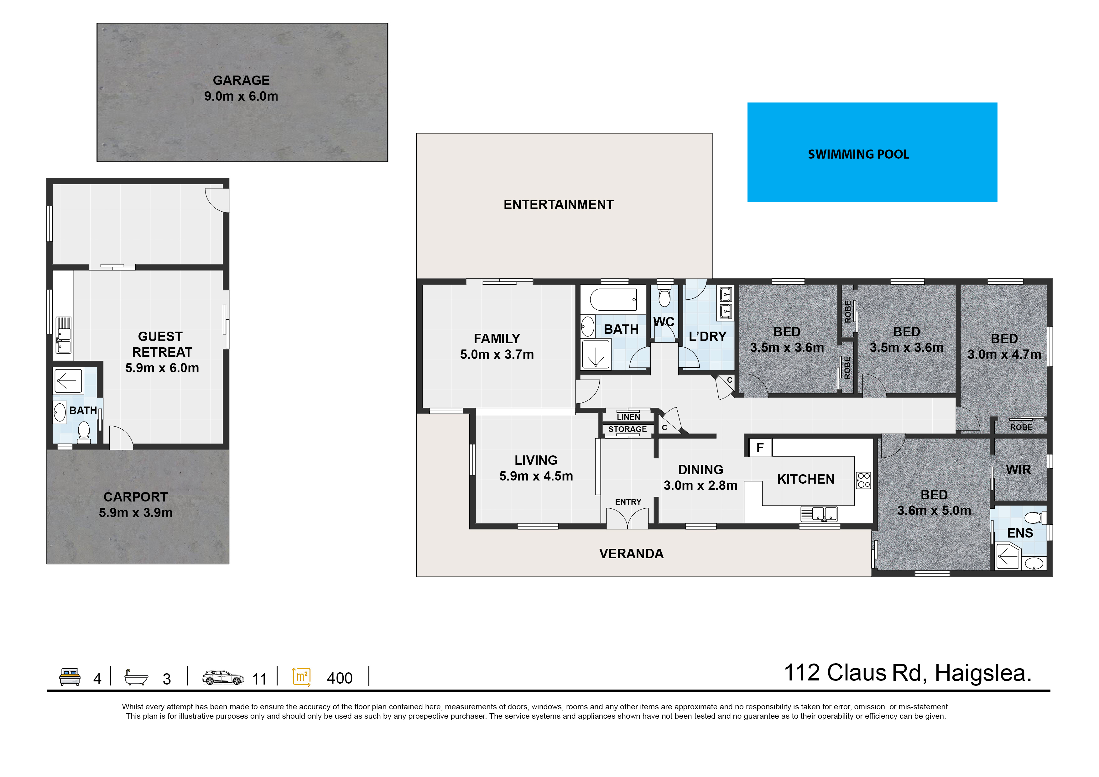 5-bedroom house at 110-114 Claus Road, Haigslea, QLD 4306, , Queensland