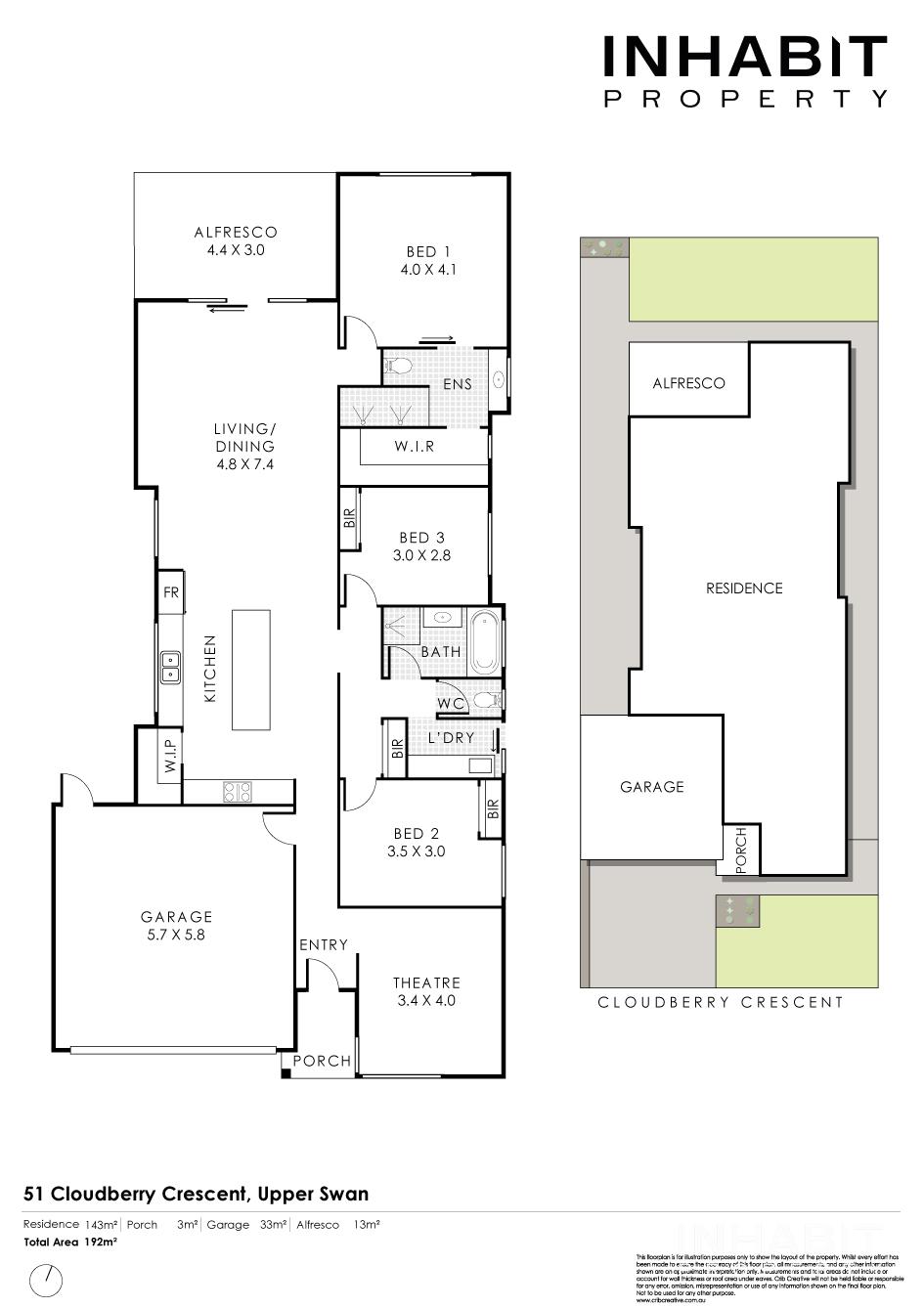 3-bedroom house at 51 CLOUDBERRY CRESCENT, Upper Swan WA 6069, Swan, Western Australia