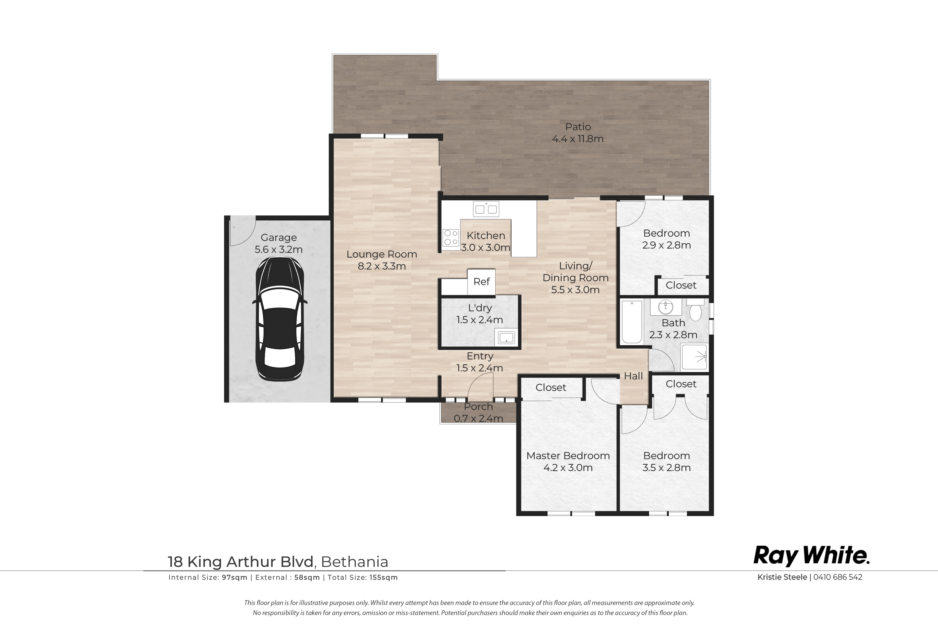 3-bedroom house at 18 King Arthur Boulevard, Bethania, QLD 4205, Logan, Queensland
