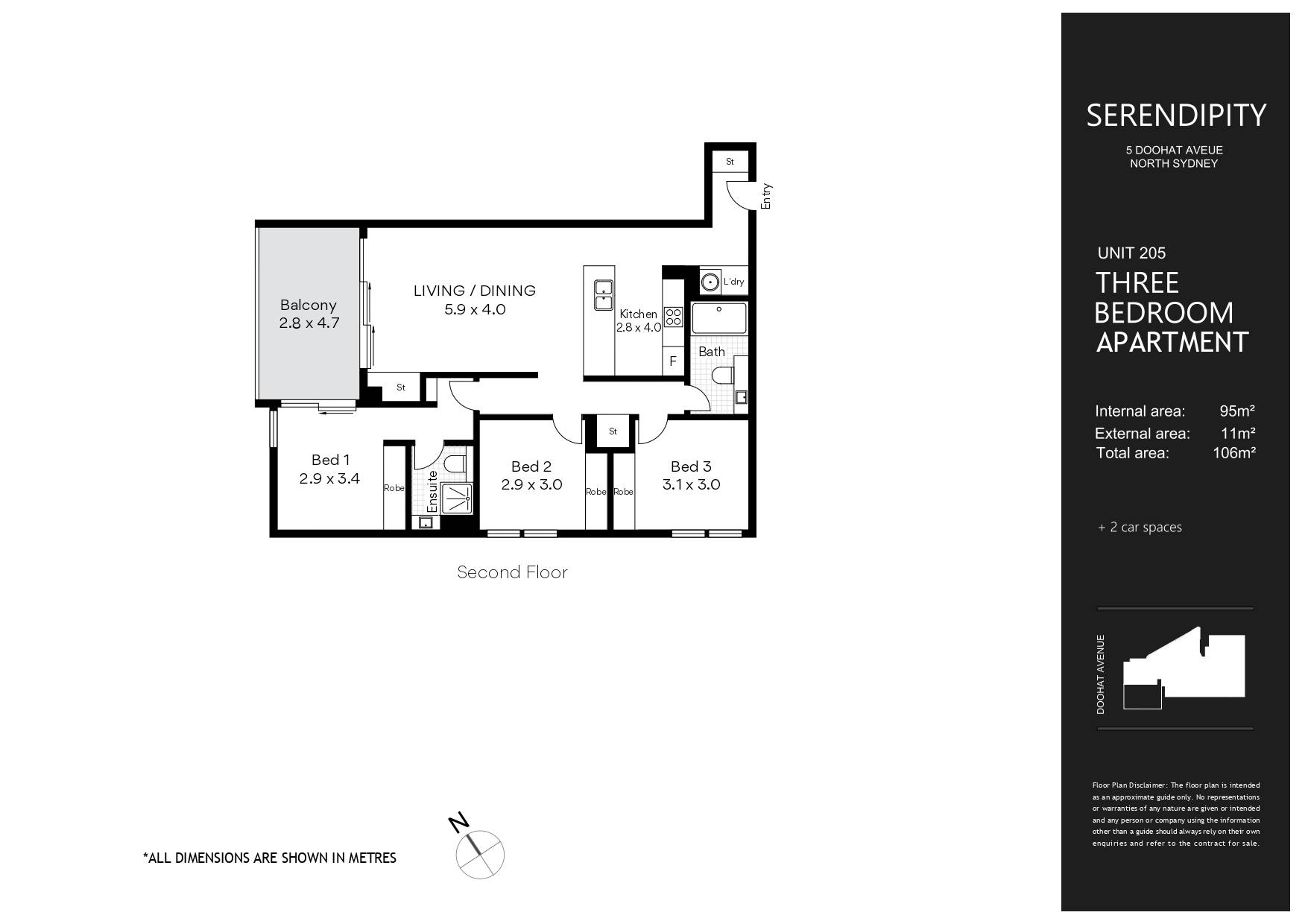 3-bedroom unit at 205/5-7 Doohat Avenue, North Sydney, Nsw, 2060, North Sydney, New South Wales