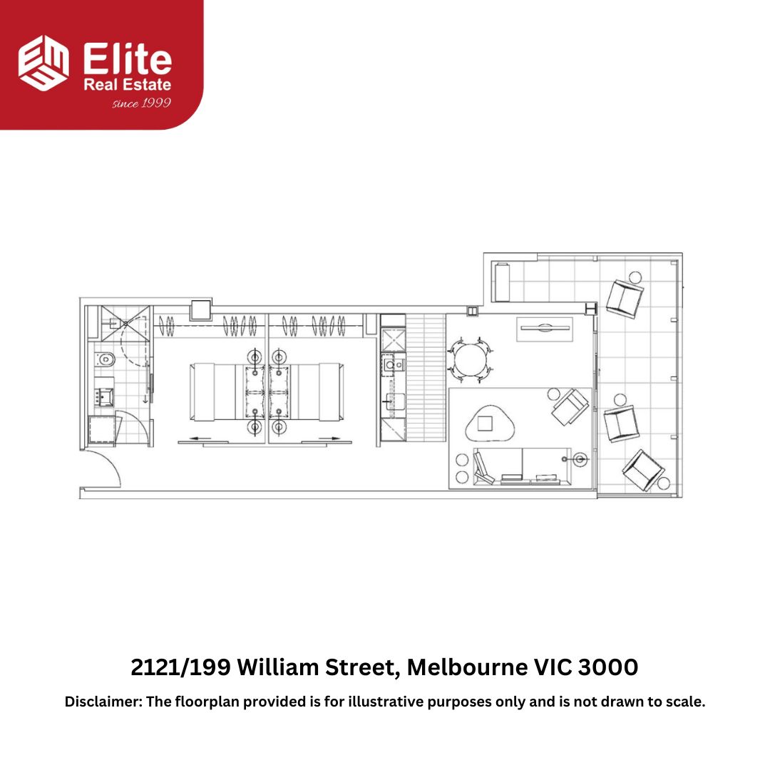 2-bedroom unit at 2121/199 William Street, Melbourne, VIC 3000, Melbourne, Victoria