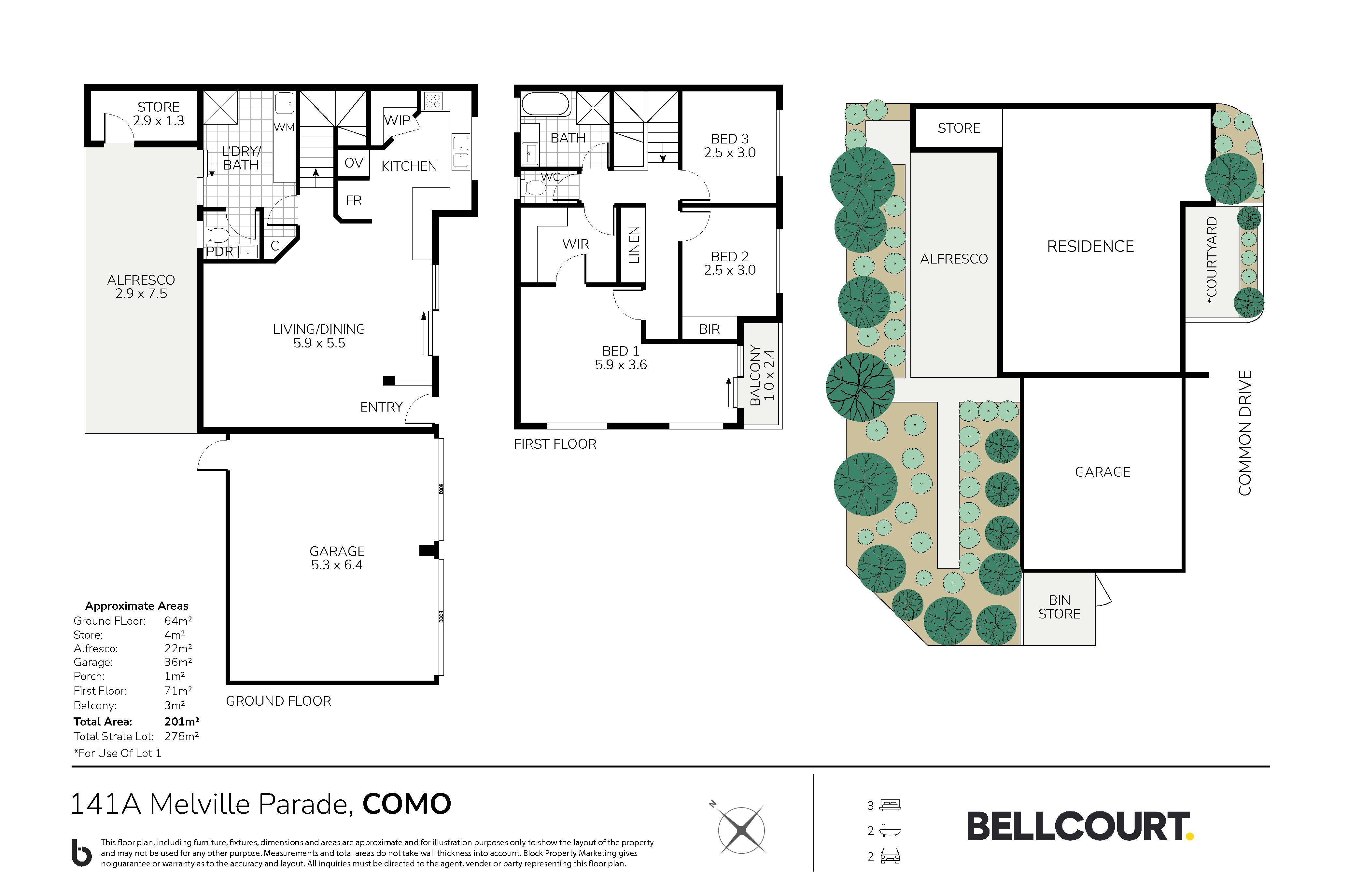 3-bedroom unit at 141A Melville Parade, Como, WA 6152, South Perth, Western Australia