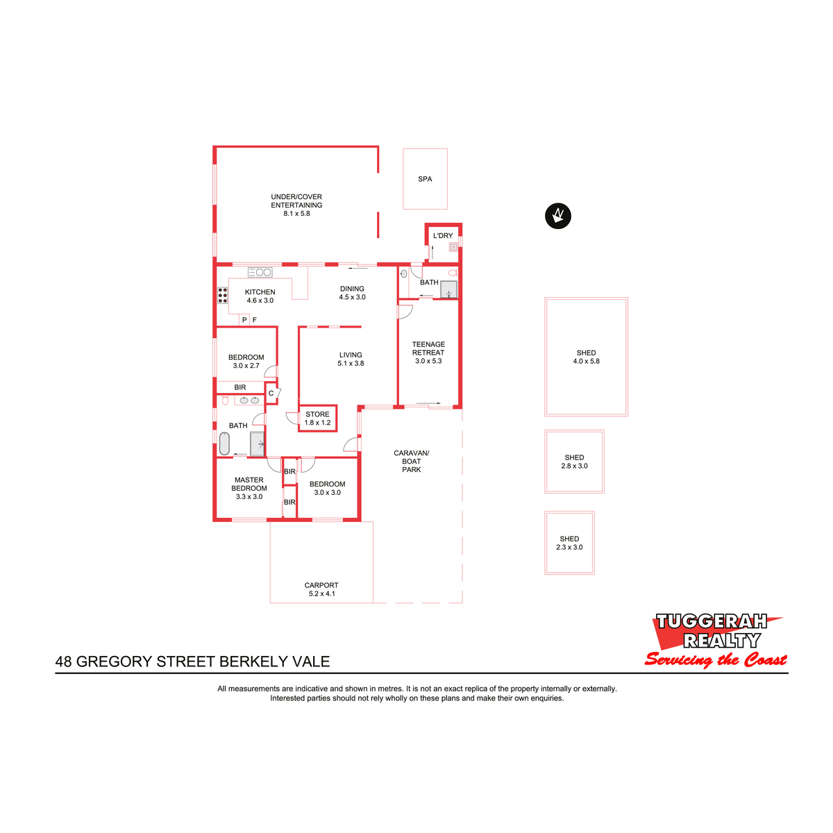 3-bedroom house at 48 Gregory Street, Berkeley Vale, NSW 2261, Central Coast (Nsw), New South Wales