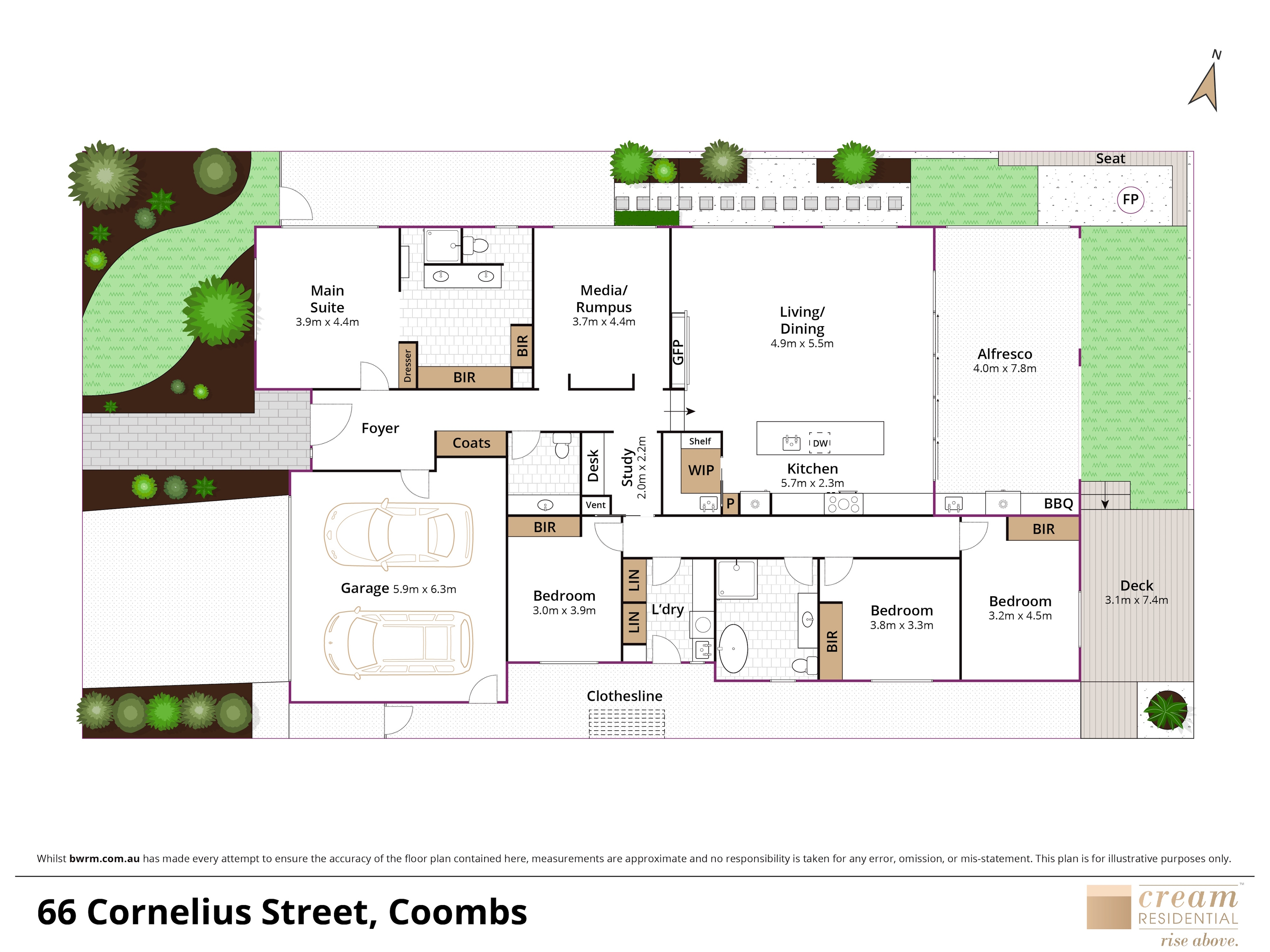 4-bedroom house at 66 Cornelius Street, Coombs, ACT 2611, Unincorporated Act, Australian Capital Territory