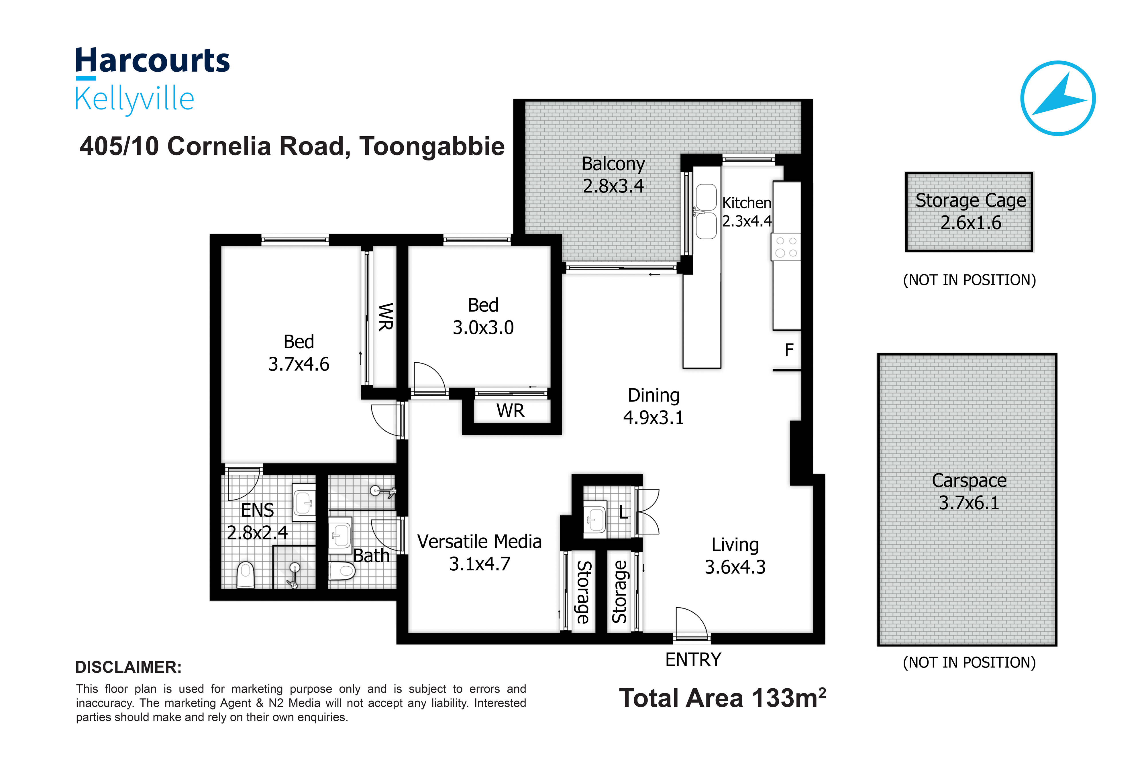 2-bedroom unit at 405/10 Cornelia Road, Toongabbie, NSW 2146, Parramatta, New South Wales