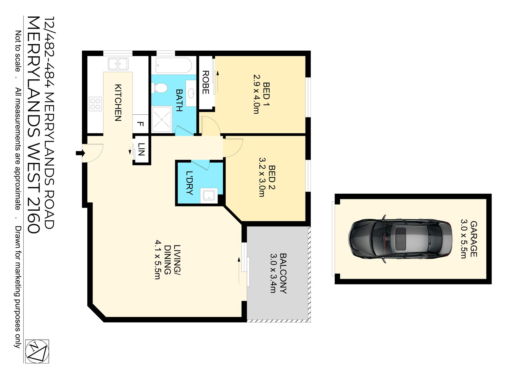 2-bedroom unit at 12/482-484 Merrylands Road, Merrylands West, NSW 2160, Cumberland, New South Wales