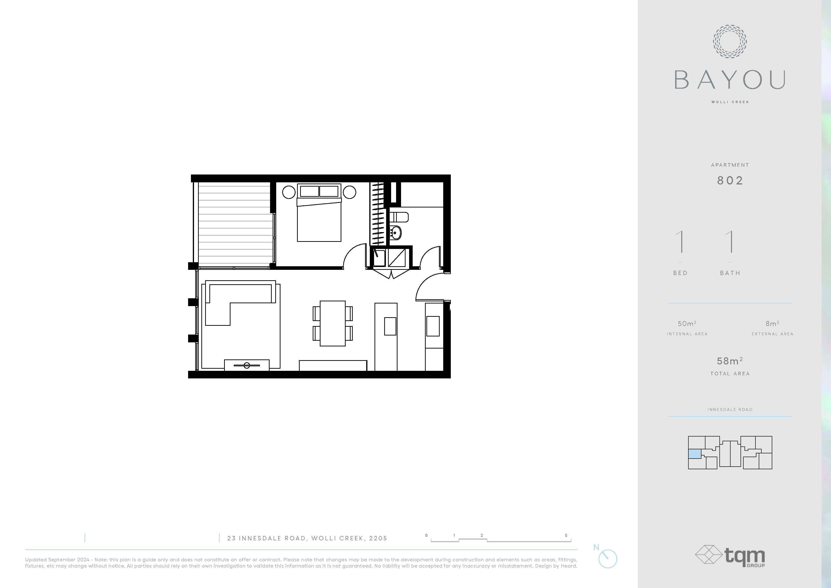 1-bedroom unit at 802/15-37 Innesdale Road, Wolli Creek, Nsw, 2205, , New South Wales