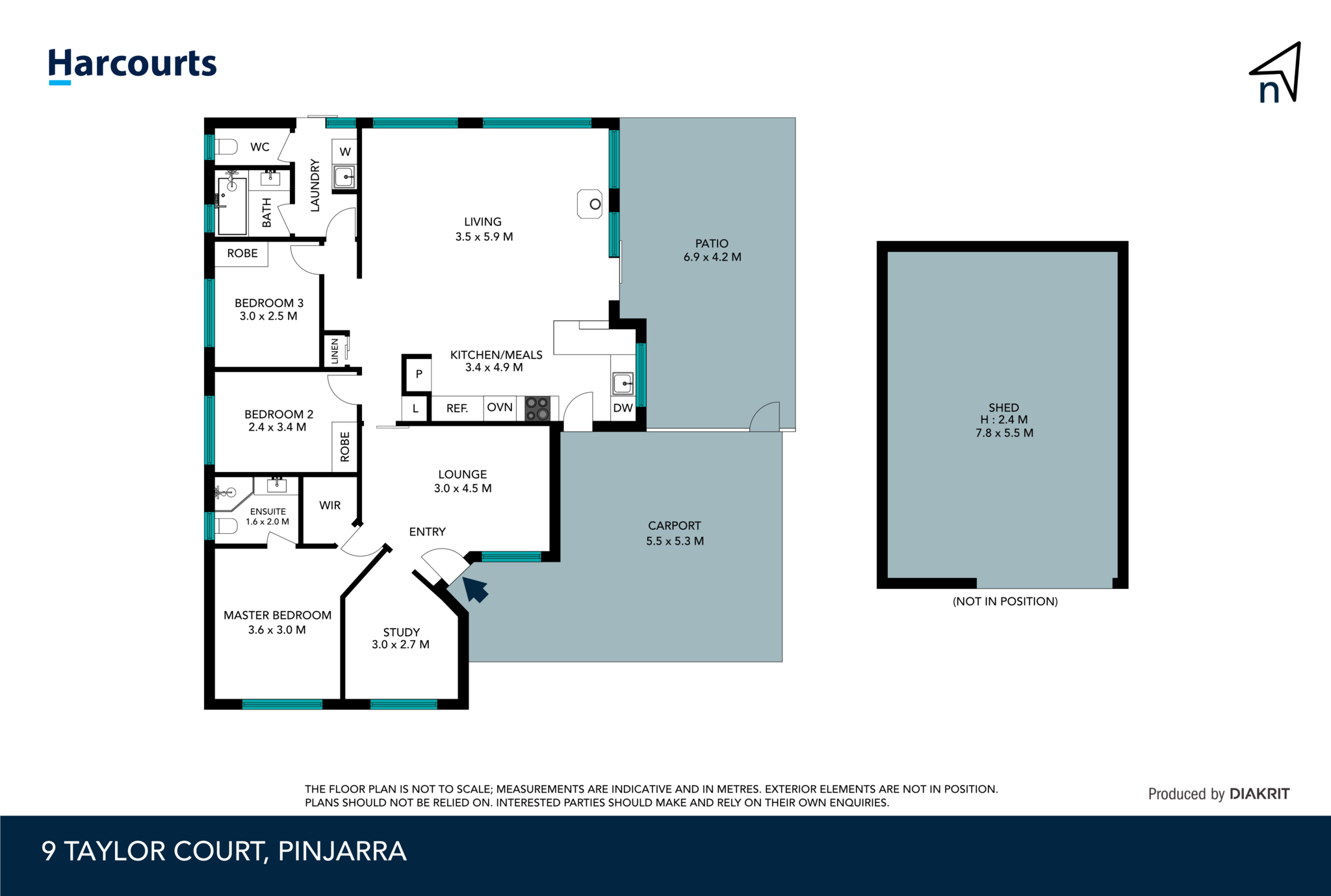 3-bedroom house at 9 TAYLOR COURT, Pinjarra WA 6208, Murray, Western Australia