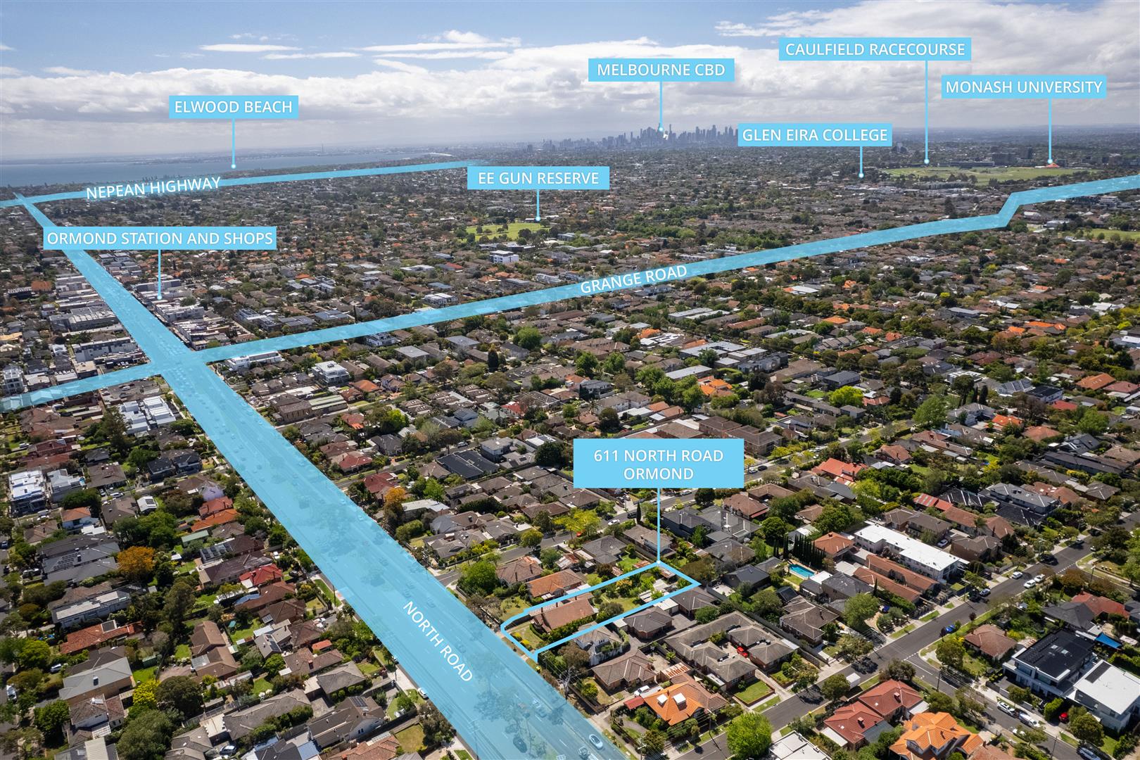 3-bedroom house at 611 NORTH ROAD, Ormond VIC 3204, Glen Eira, Victoria