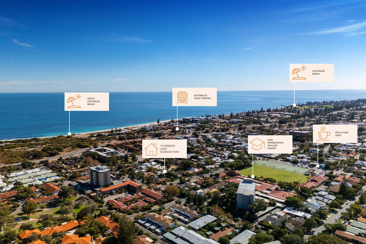 3-bedroom house at 14 Kamman Lane, Mosman Park, WA 6012, Mosman Park, Western Australia