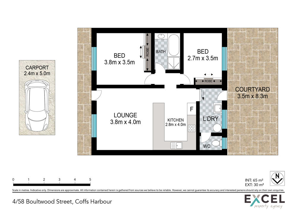2-bedroom unit at 4/58 Boultwood Street, Coffs Harbour, NSW 2450, Coffs Harbour, New South Wales