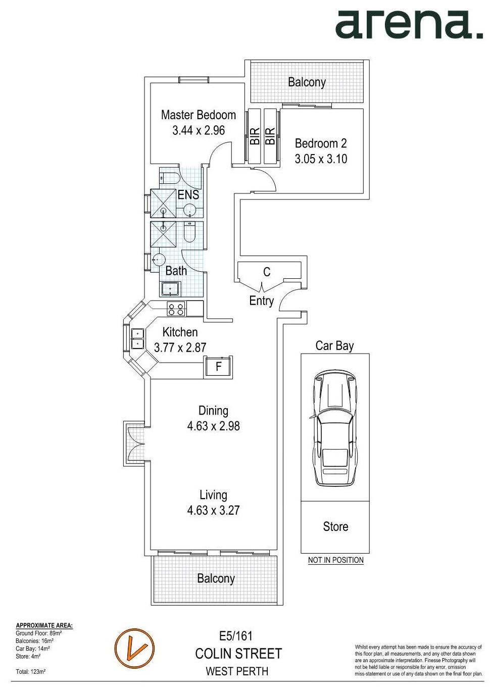 2-bedroom unit at 5E/161 Colin Street, West Perth, WA 6005, Perth, Western Australia