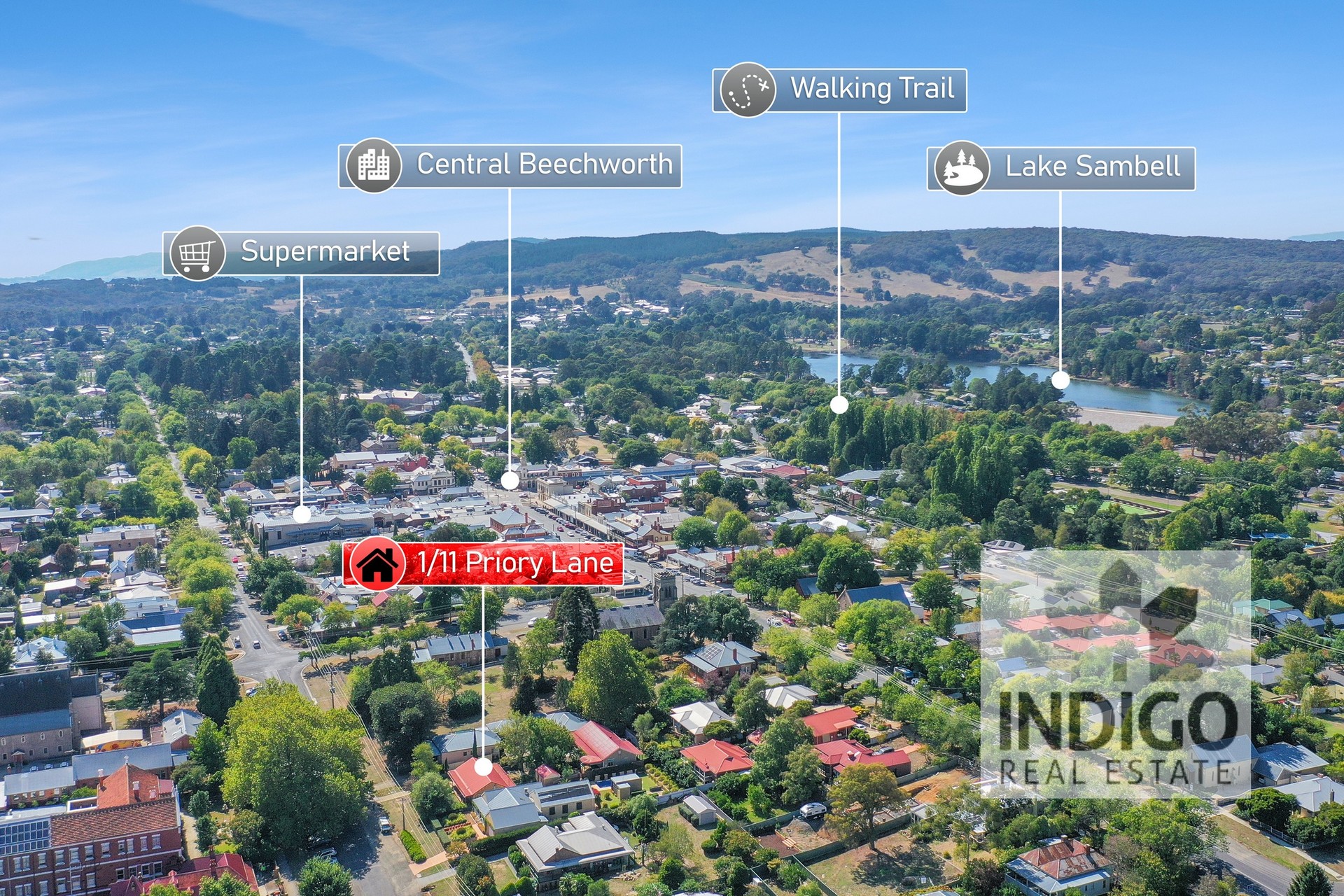 2-bedroom unit at UNIT 1 11 PRIORY LANE, Beechworth VIC 3747, Indigo, Victoria