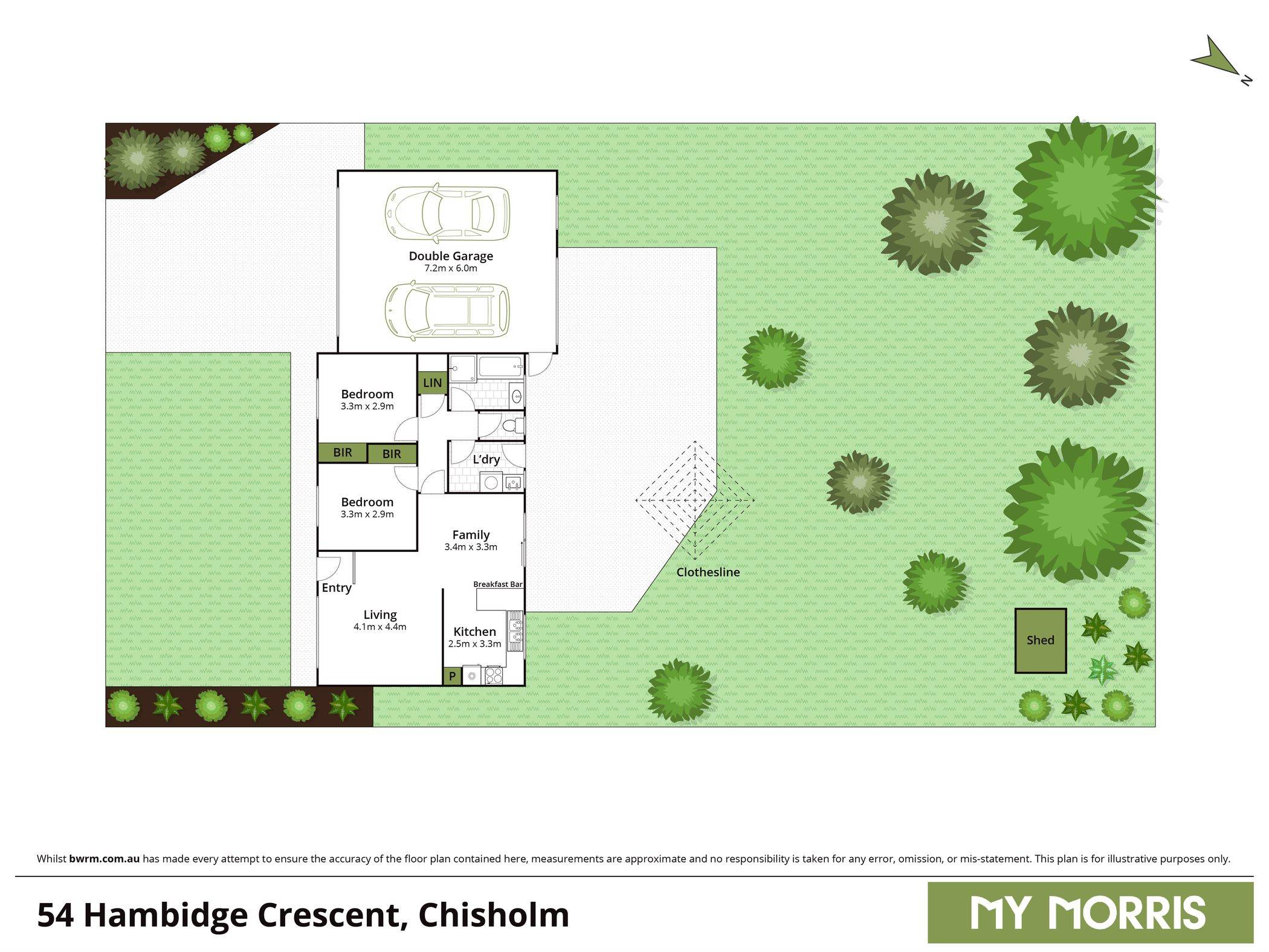 2-bedroom house at 54 Hambidge Crescent, Chisholm, ACT 2905, Unincorporated Act, Australian Capital Territory