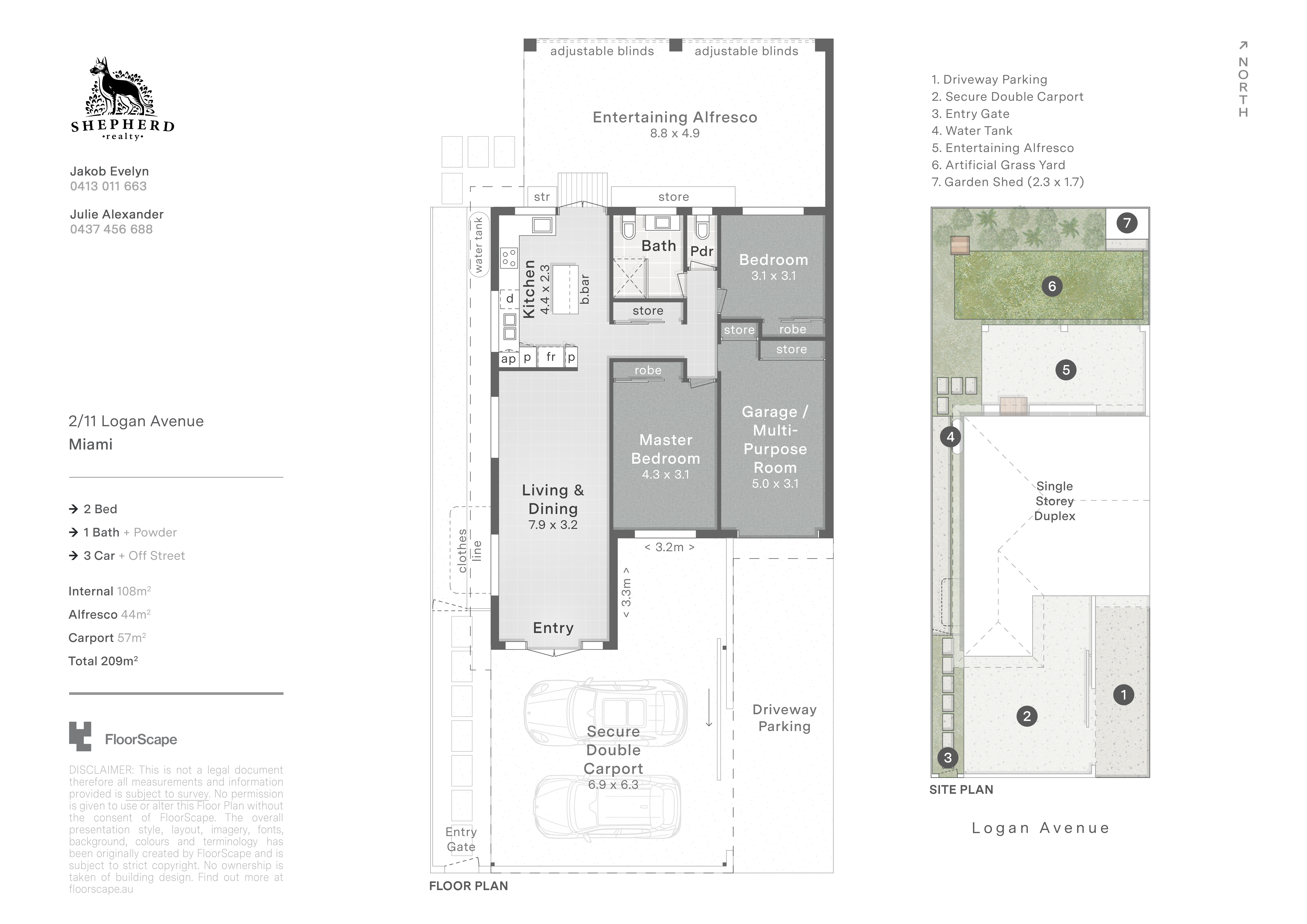 2-bedroom unit at UNIT 2 11 LOGAN AVENUE, Miami QLD 4220, Gold Coast, Queensland