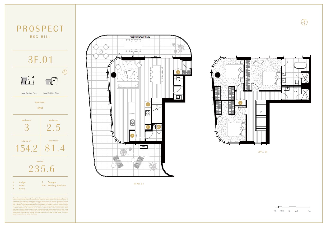 3-bedroom unit at 2401/9-11 Prospect St, Box Hill, Vic, 3128, Whitehorse, Victoria