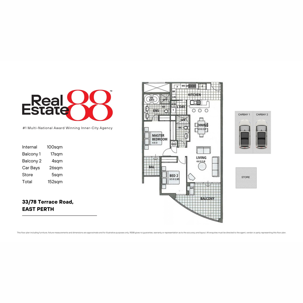 2-bedroom unit at 33/78 Terrace Road, East Perth, Wa, 6004, Perth, Western Australia